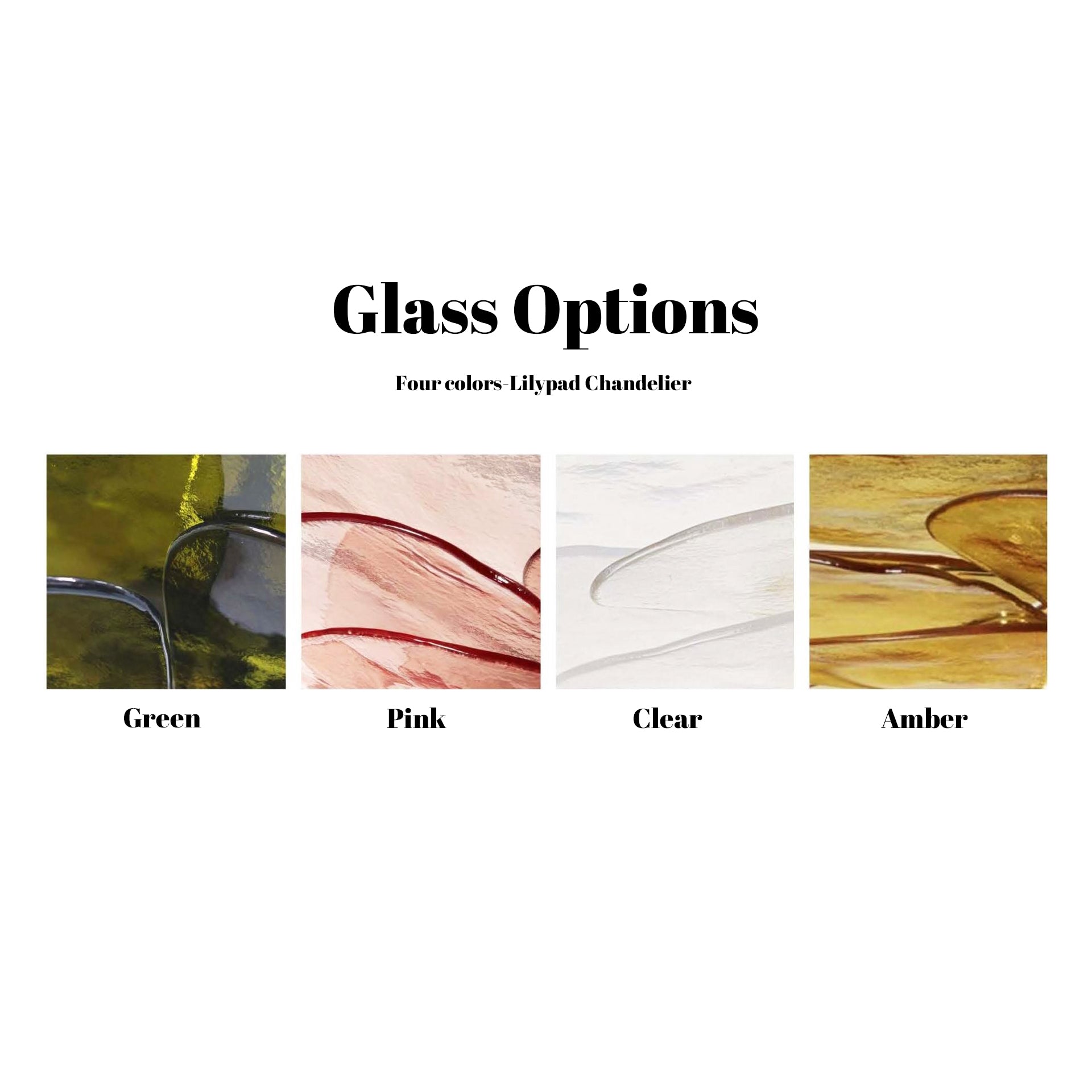 Lotus Moderner Kronleuchter aus Glas mit blättriger Schichtung