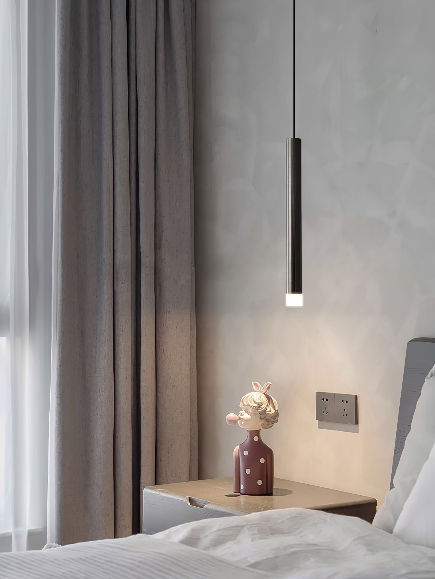Cetheel Moderne Minimalistische Pendelleuchte aus Messing und Kunststoff-Letslighting