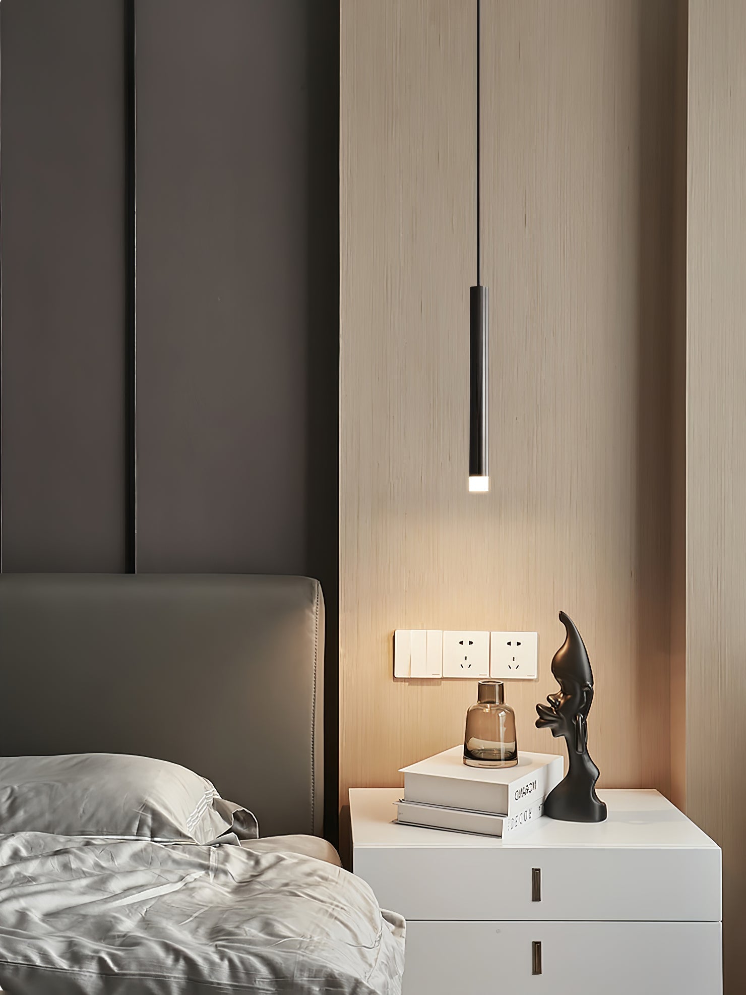 Cetheel Moderne Minimalistische Pendelleuchte aus Messing und Kunststoff-Letslighting