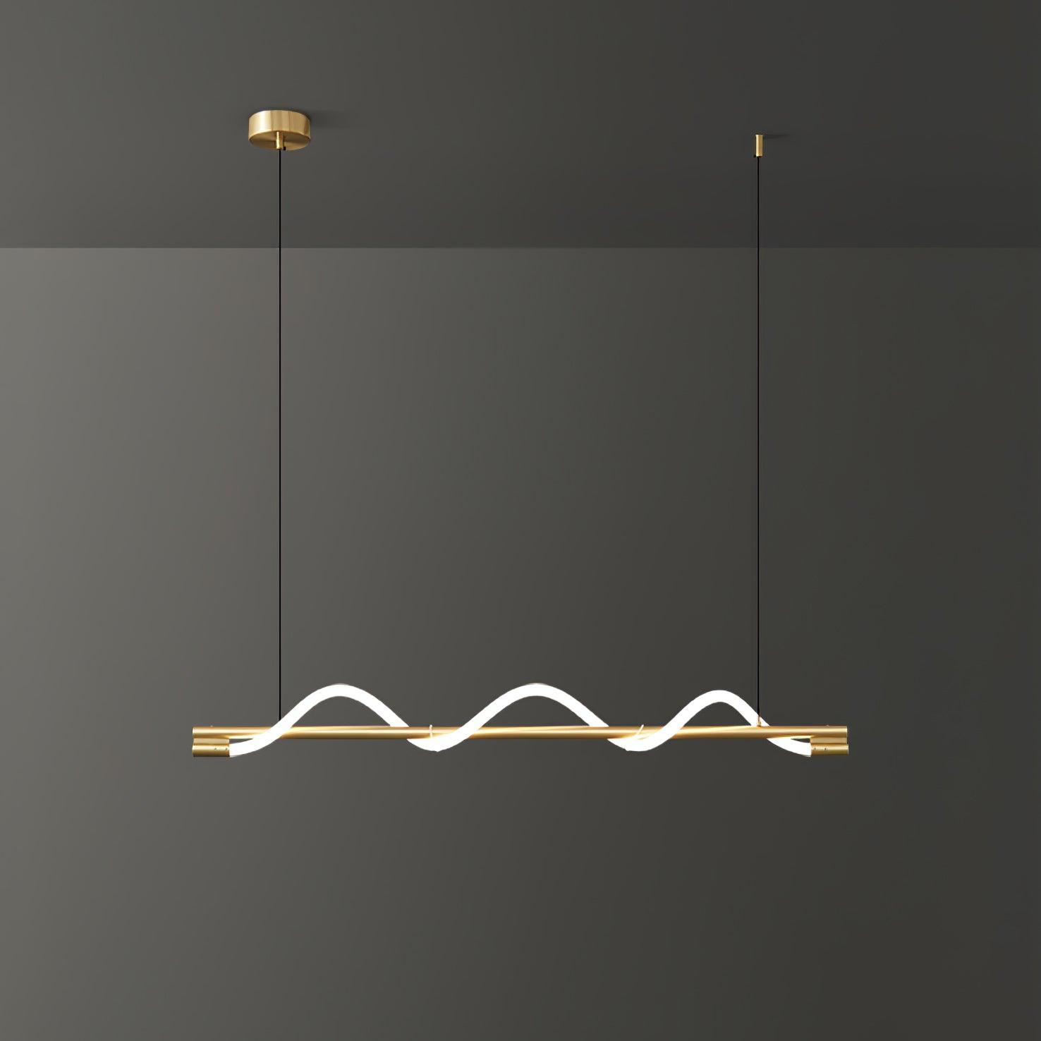 Linear Curve Island Pendant Lamp - Blowlighting
