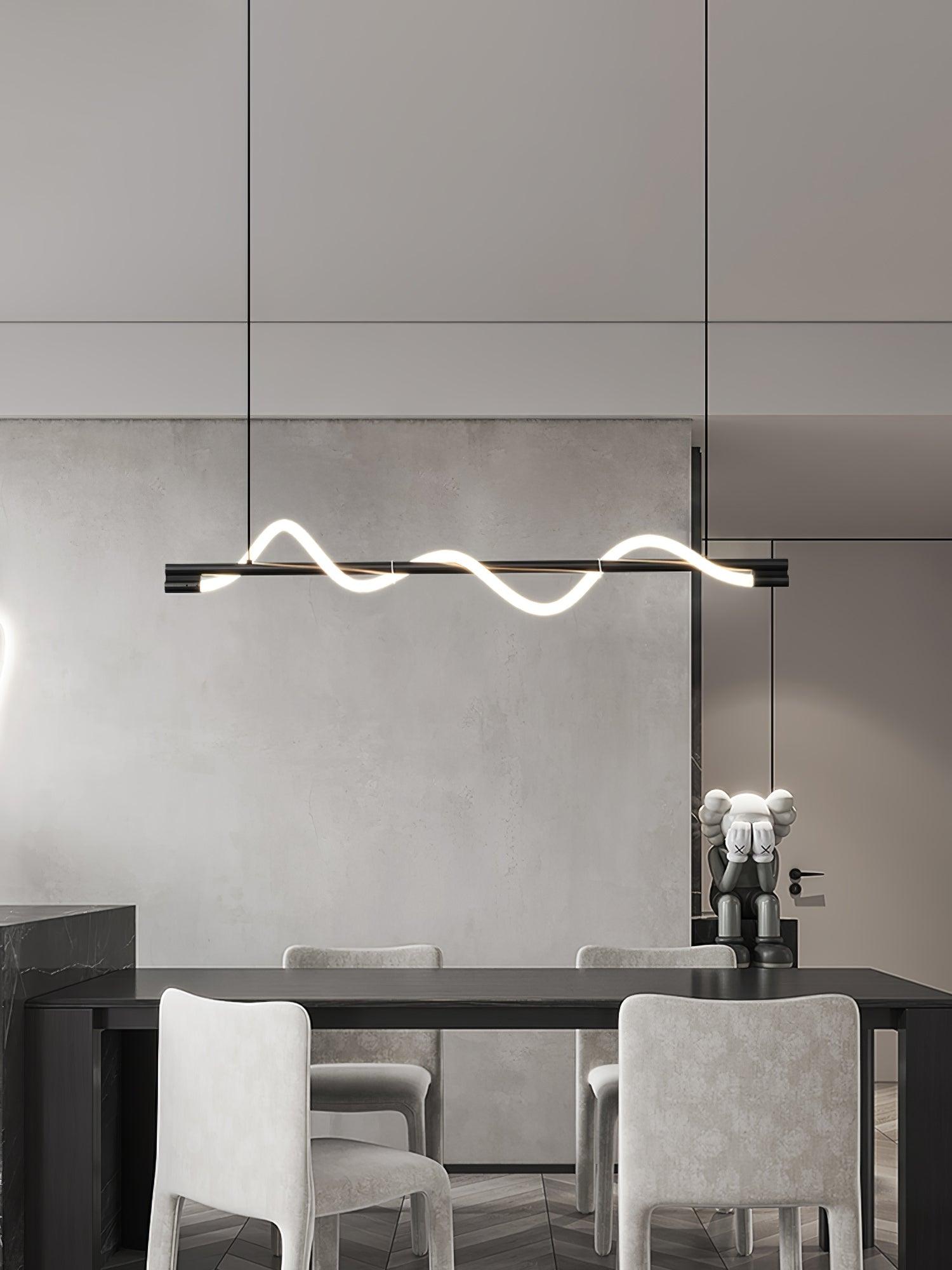 Linear Curve Island Pendant Lamp - Blowlighting