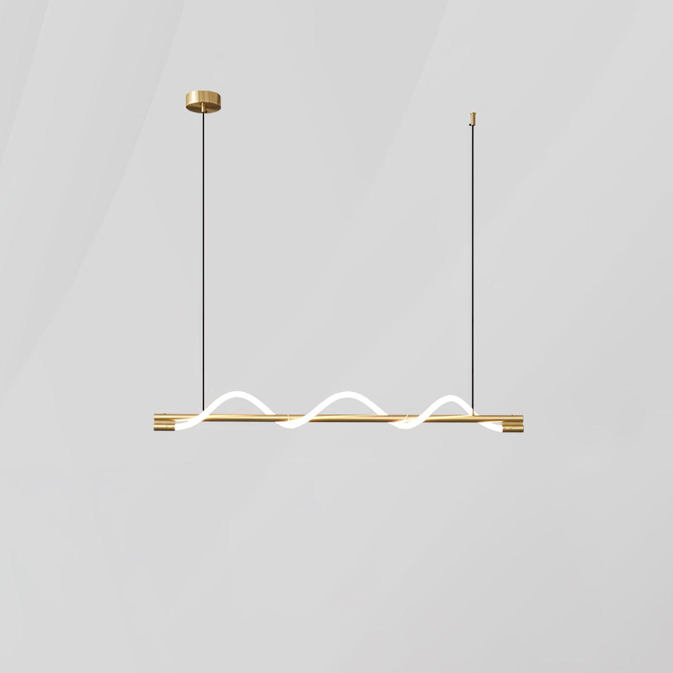 Linear Curve Island Pendant Lamp - Blowlighting