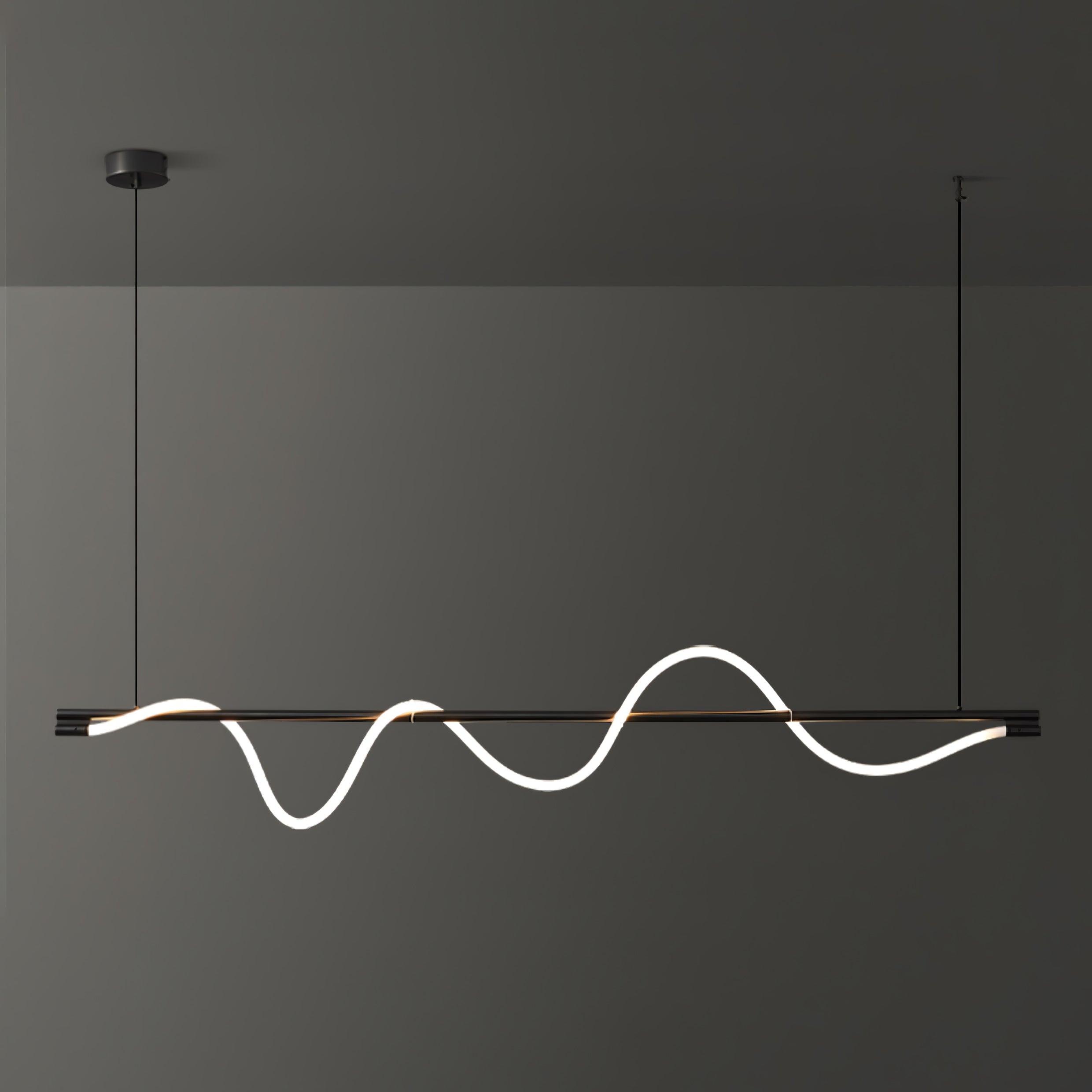 Linear Curve Island Pendant Lamp - Blowlighting