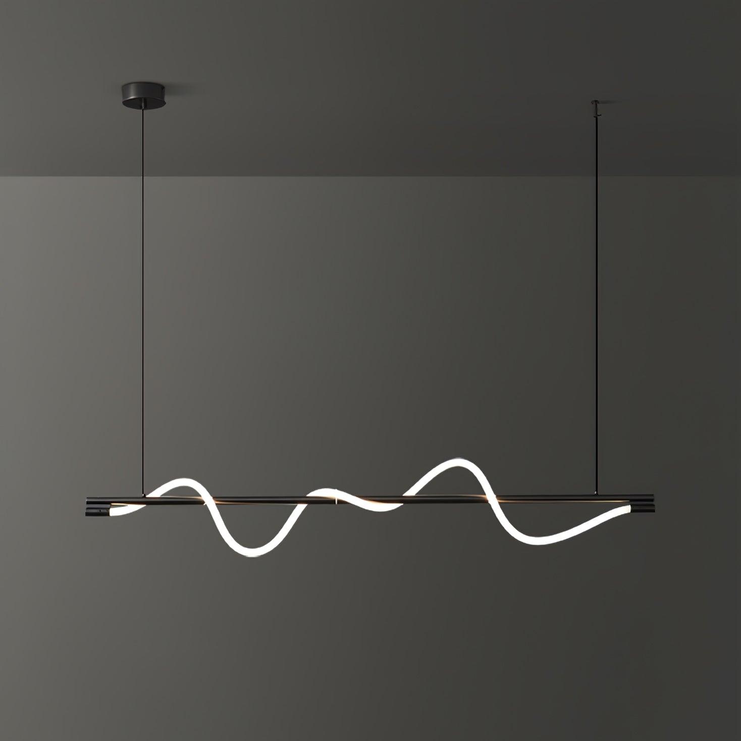 Linear Curve Island Pendant Lamp - Blowlighting