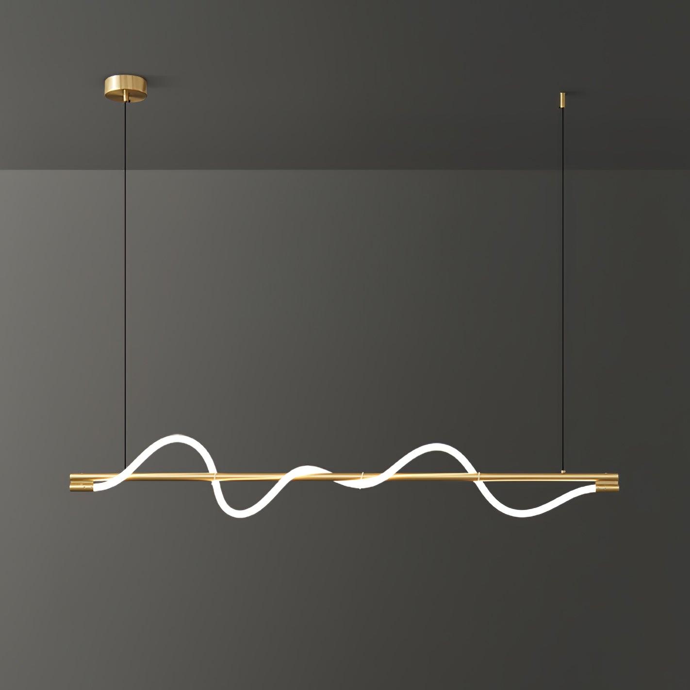 Linear Curve Island Pendant Lamp - Blowlighting