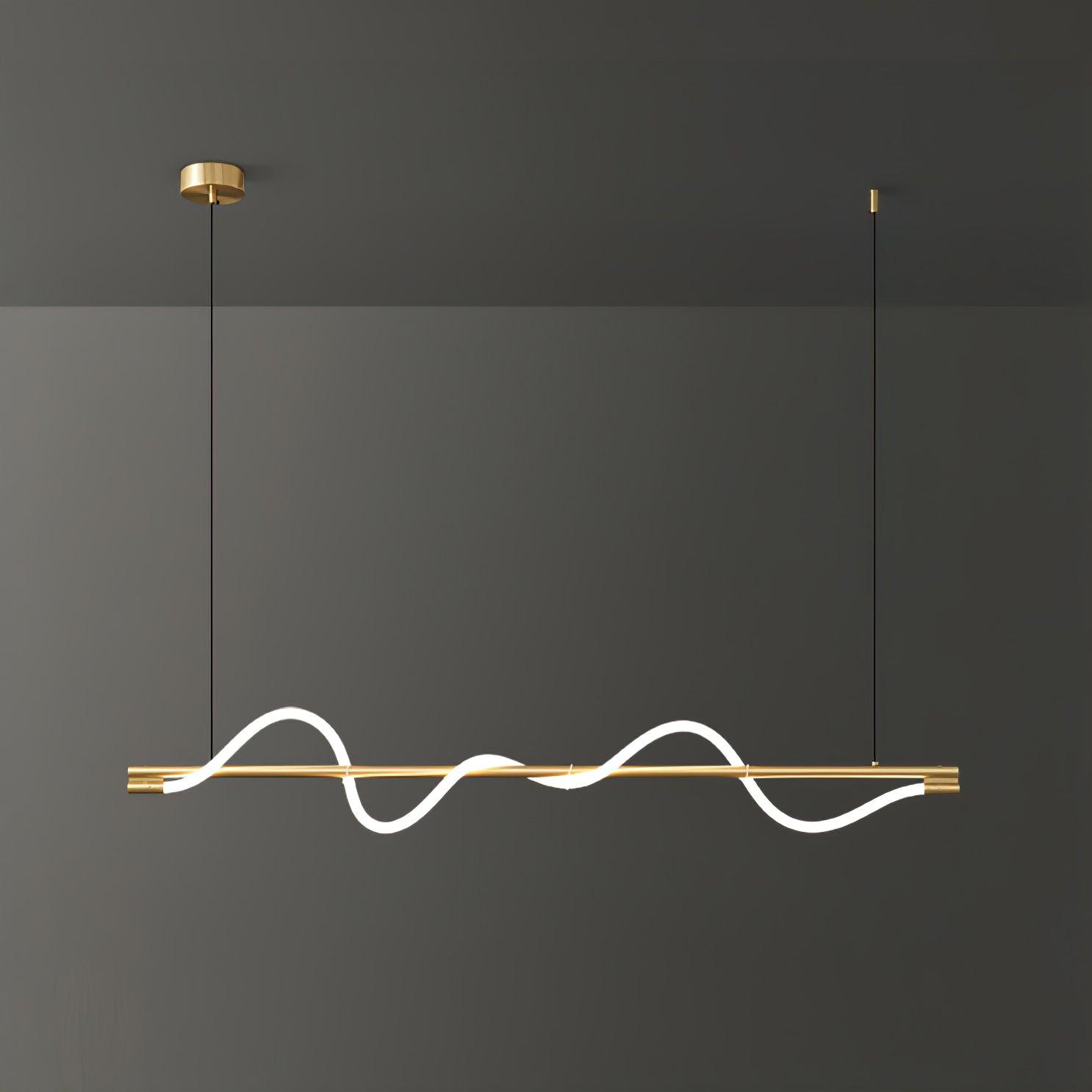 Linear Curve Island Pendant Lamp - Blowlighting