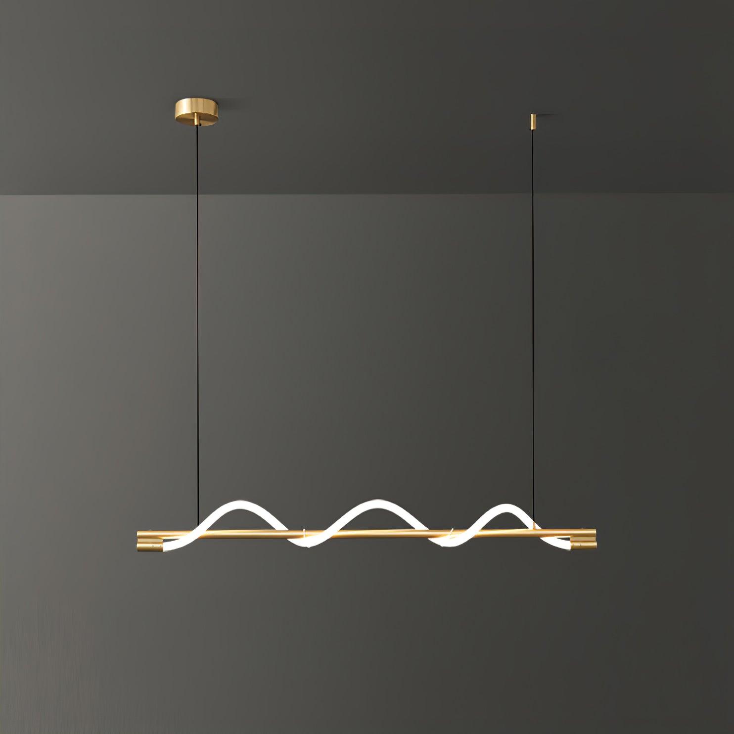 Linear Curve Island Pendant Lamp - Blowlighting