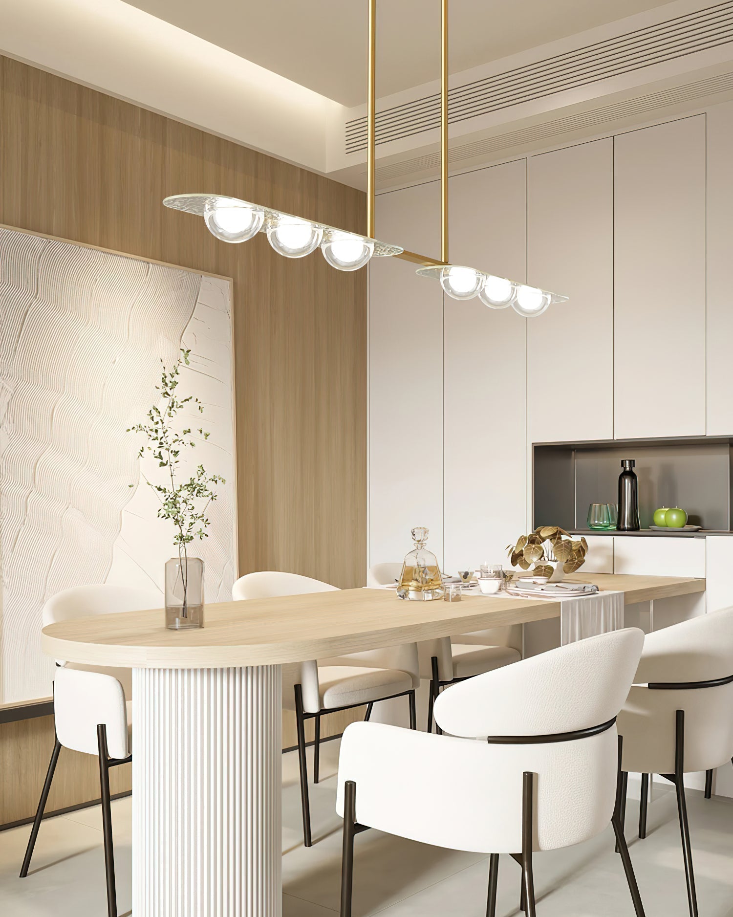 Aurora Pendelleuchte Linear Glas Minimalistisch-Letslighting