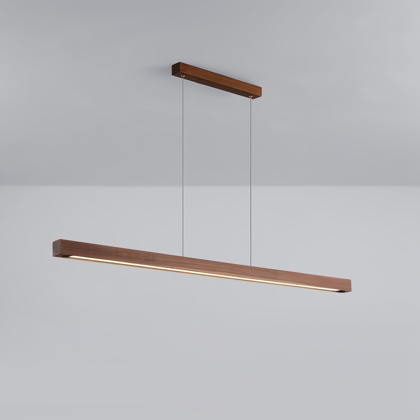 Elowen Linear Minimalistisch Holz Pendelleuchte Leuchte-Letslighting