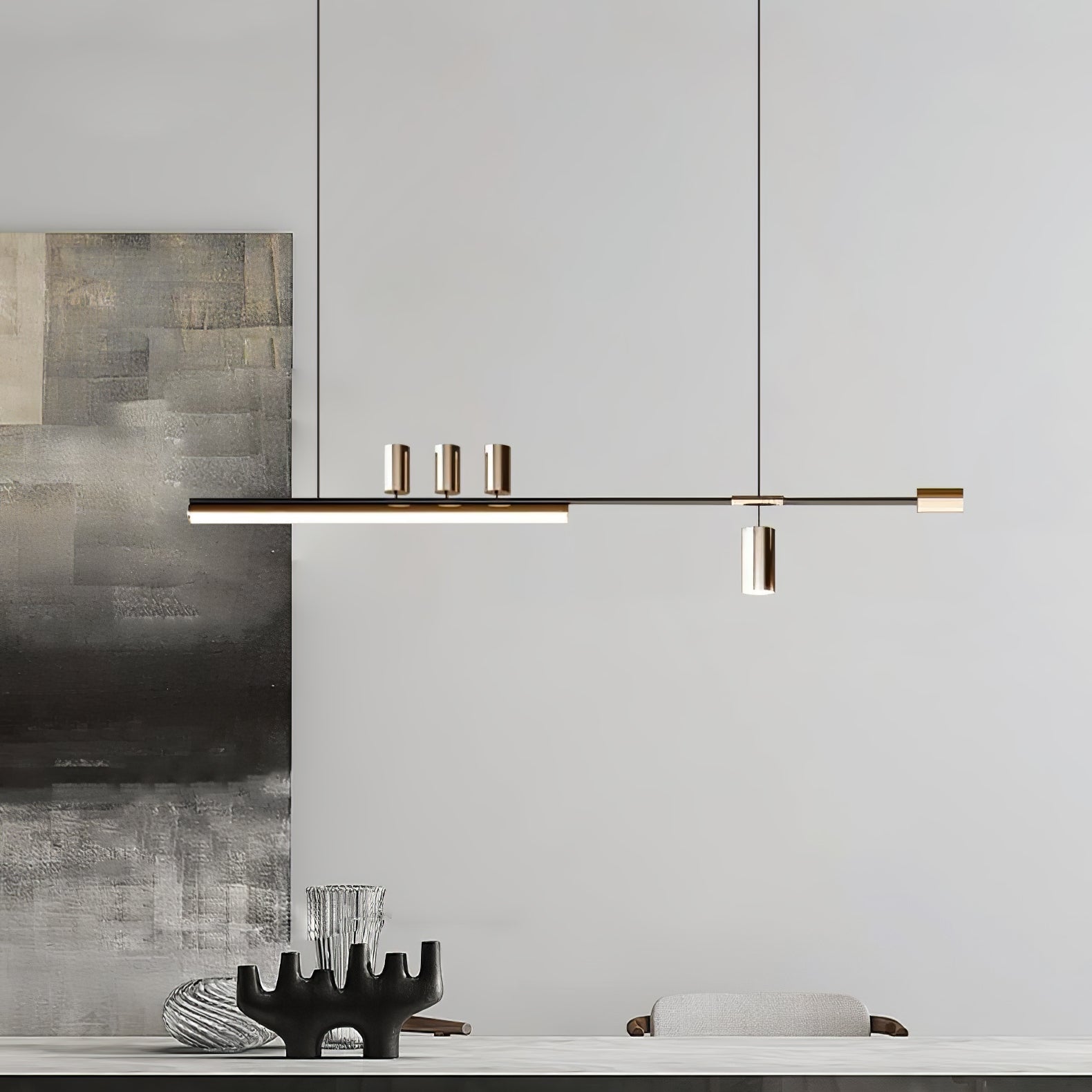 Emirel Modern Minimalistisch Linear Insel Pendelleuchte Lampe-Letslighting