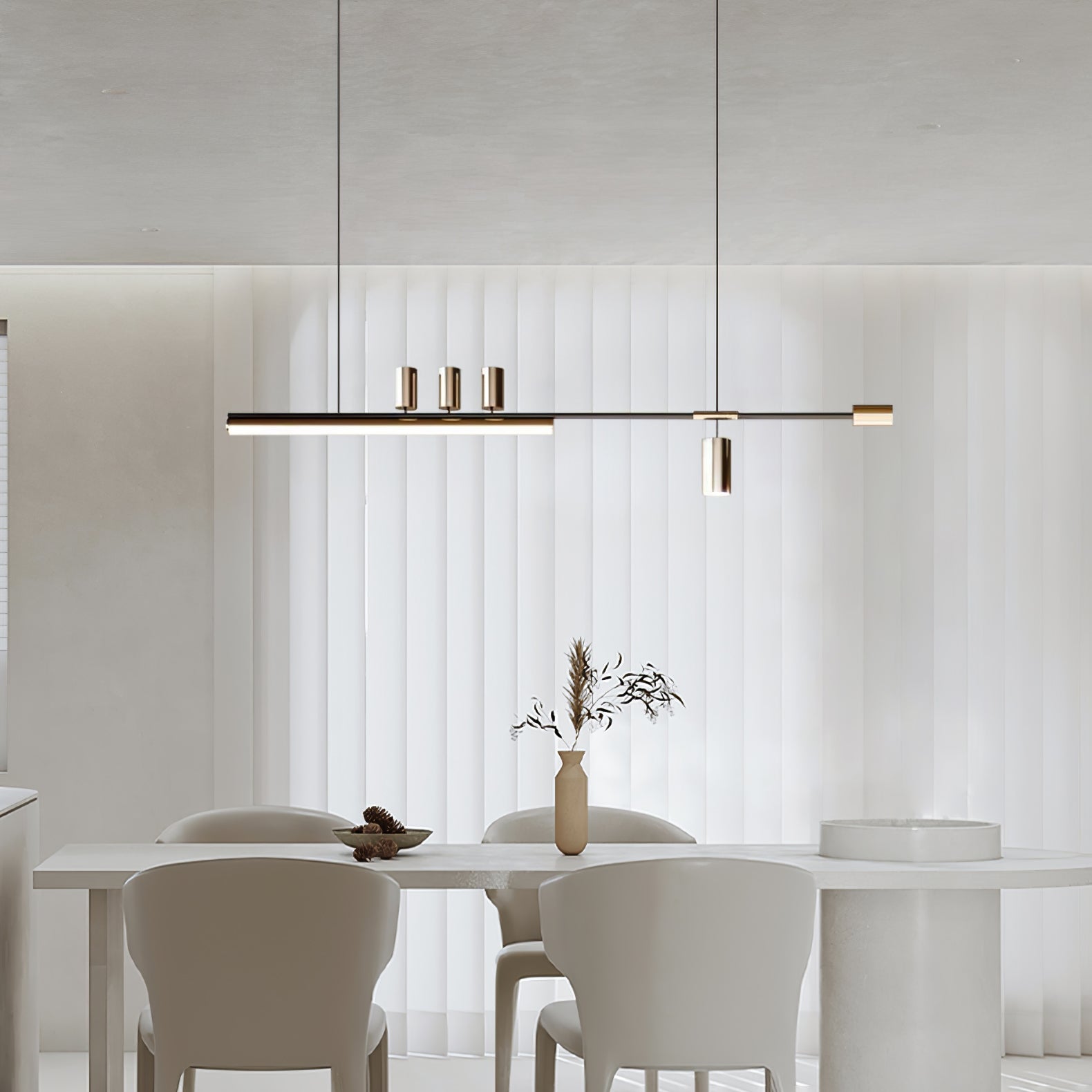 Emirel Modern Minimalistisch Linear Insel Pendelleuchte Lampe-Letslighting