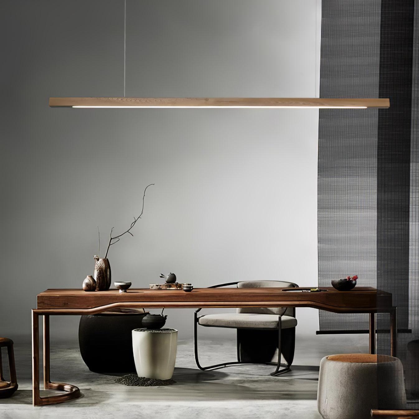 Xylo Designer Pendelleuchte in Stabform aus Holz