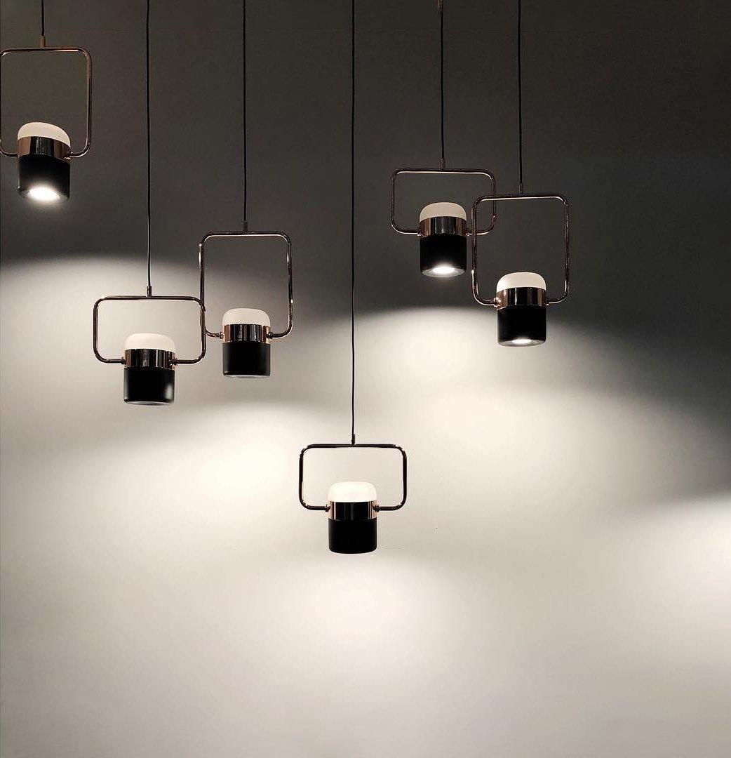 Solara Pendelleuchte Verstellbares Glas mit Messing-Letslighting