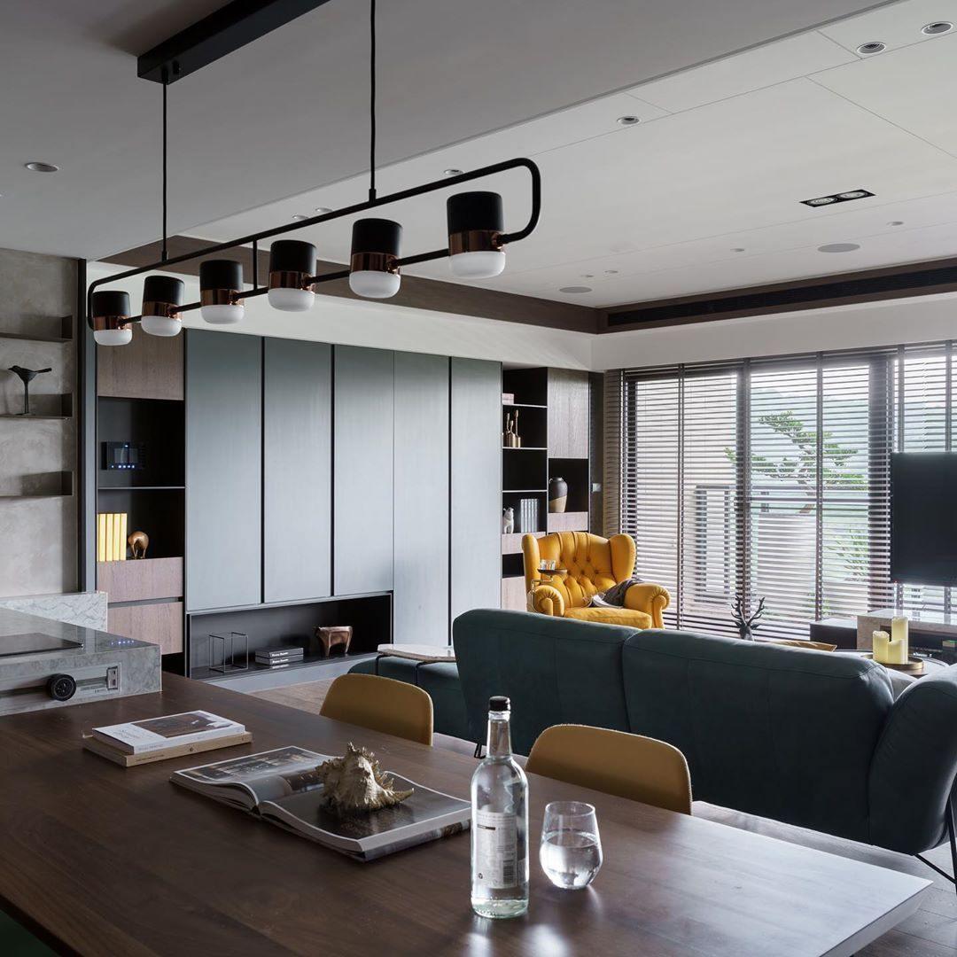 Solara Pendelleuchte Verstellbares Glas mit Messing-Letslighting