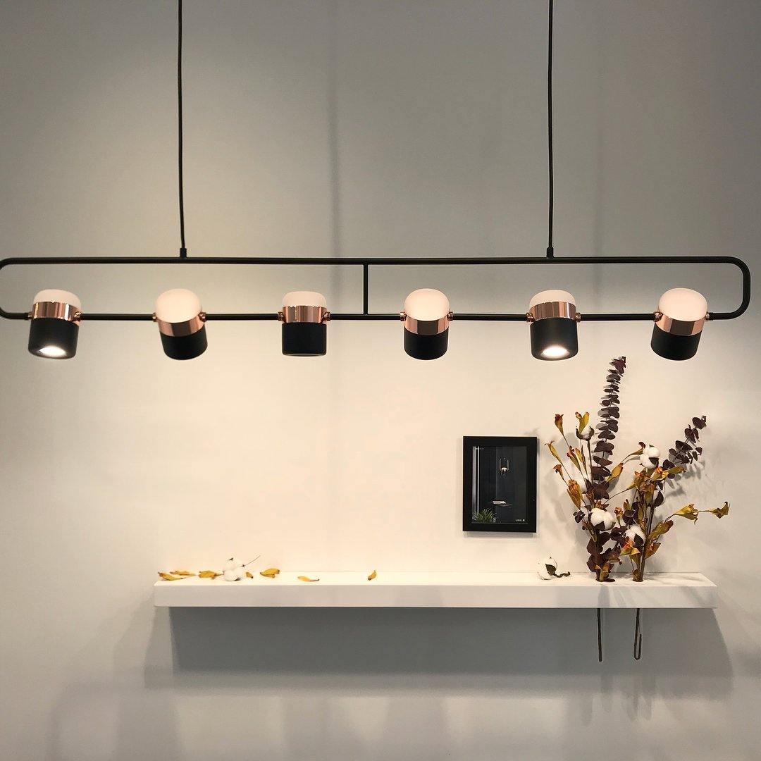 Solara Pendelleuchte Verstellbares Glas mit Messing-Letslighting