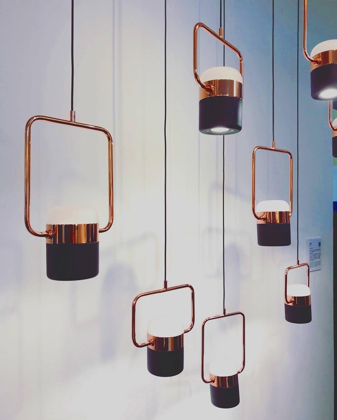Solara Pendelleuchte Verstellbares Glas mit Messing-Letslighting