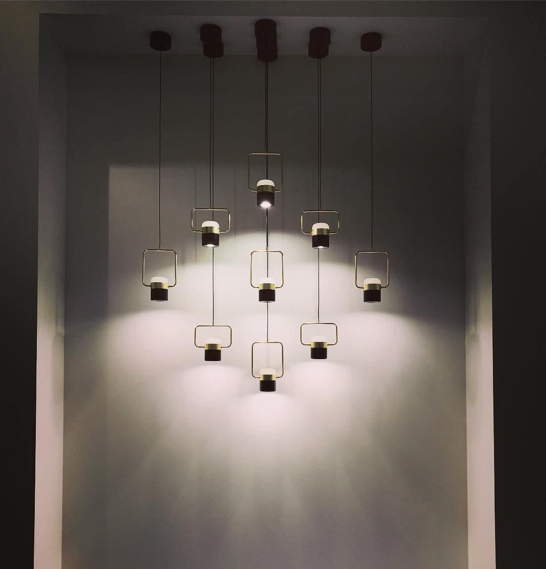 Solara Pendelleuchte Verstellbares Glas mit Messing-Letslighting