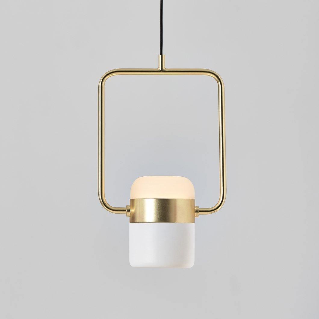 Solara Pendelleuchte Verstellbares Glas mit Messing-Letslighting