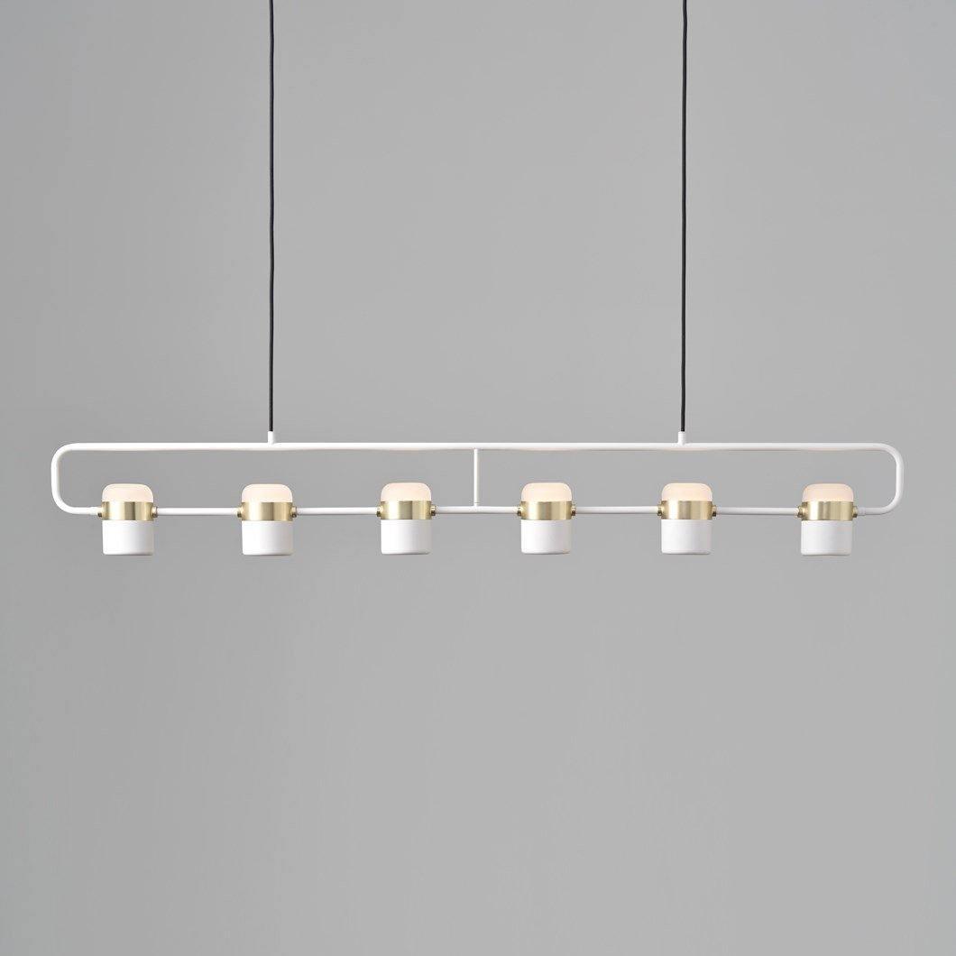 Solara Pendelleuchte Verstellbares Glas mit Messing-Letslighting