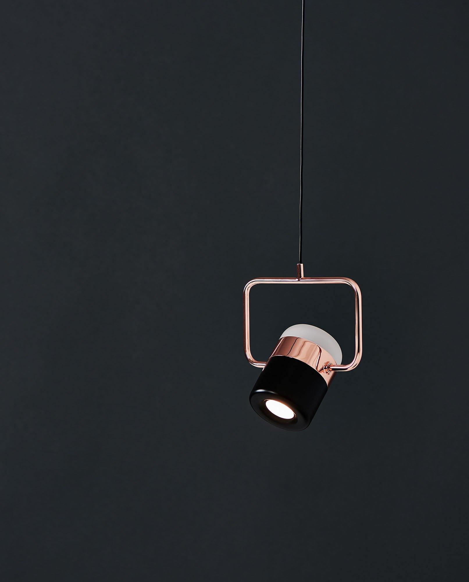 Solara Pendelleuchte Verstellbares Glas mit Messing-Letslighting