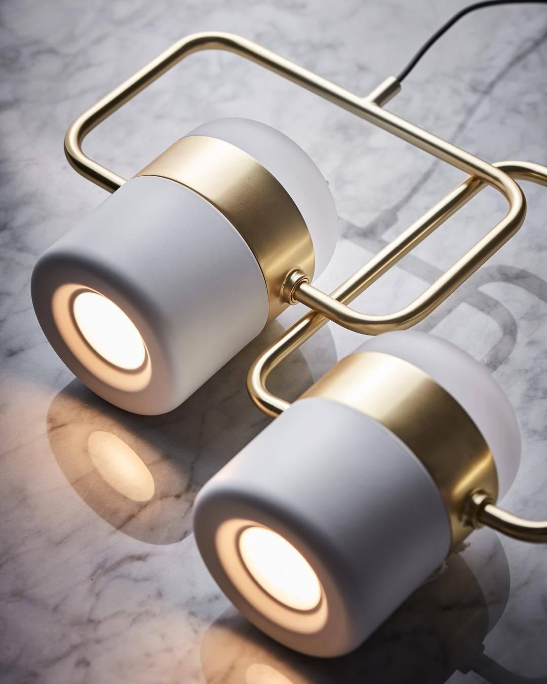 Solara Pendelleuchte Verstellbares Glas mit Messing-Letslighting