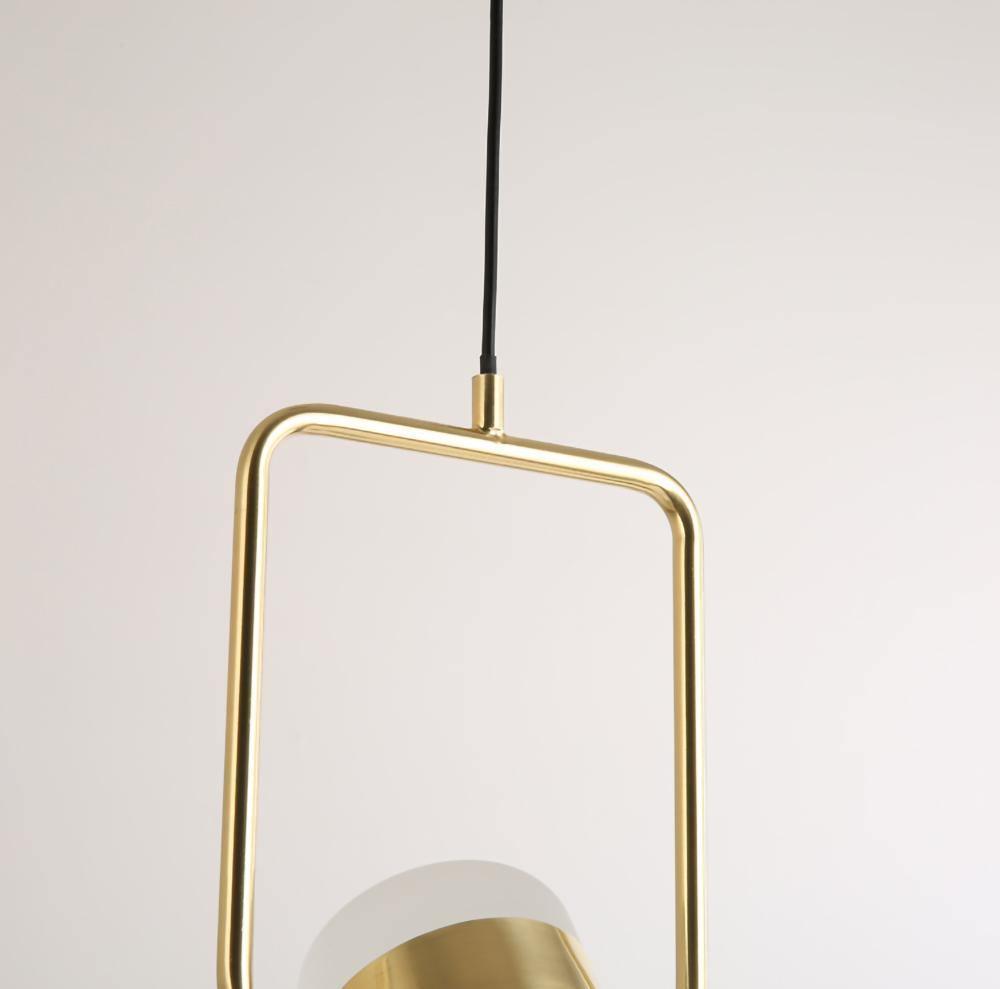 Solara Pendelleuchte Verstellbares Glas mit Messing-Letslighting