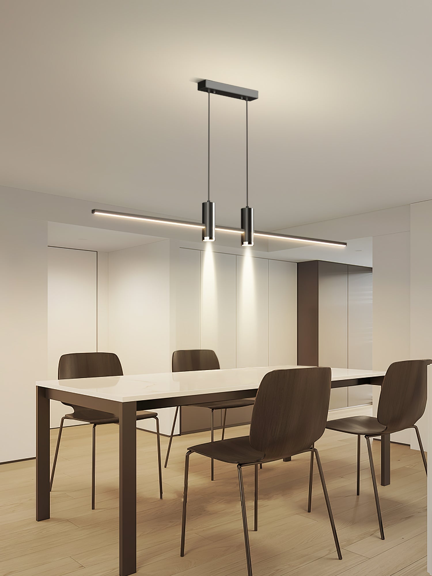 Lustra Pendelleuchte Gold Minimalistisch für Esszimmer-Letslighting