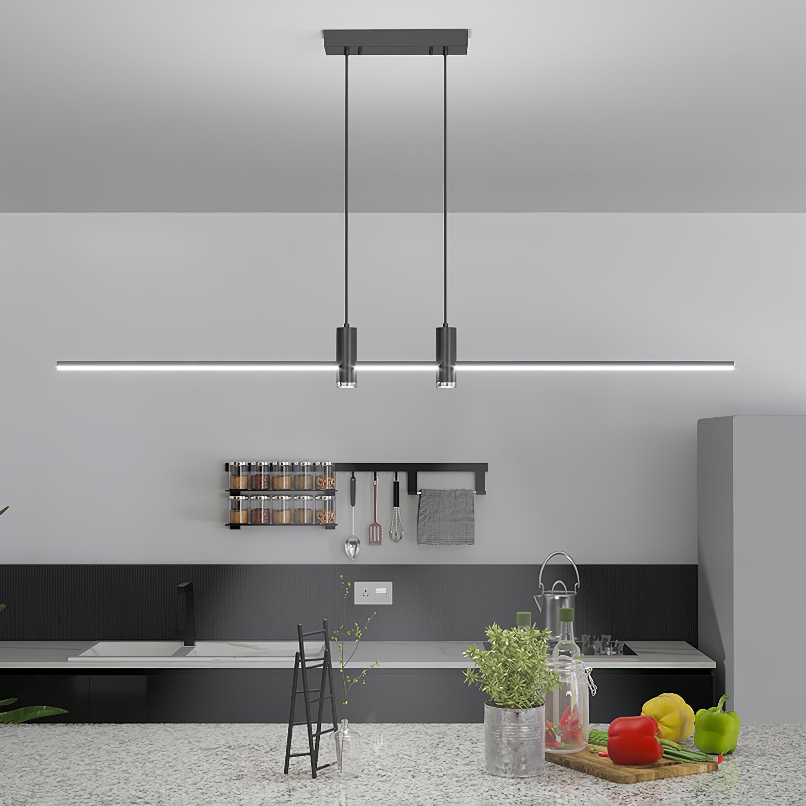 Lustra Pendelleuchte Gold Minimalistisch für Esszimmer-Letslighting