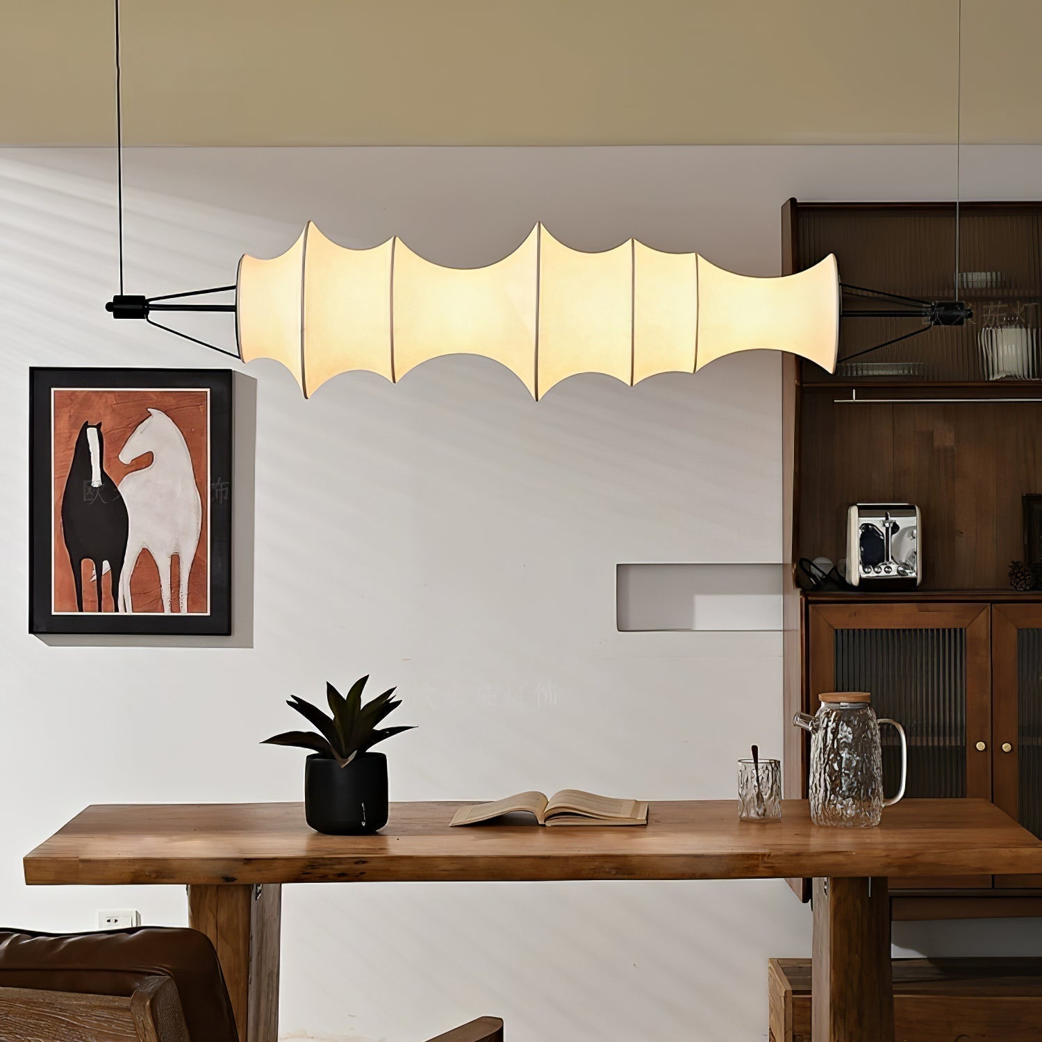 Avlorisra Kunst Eleganz Seide Pendelleuchte-Letslighting