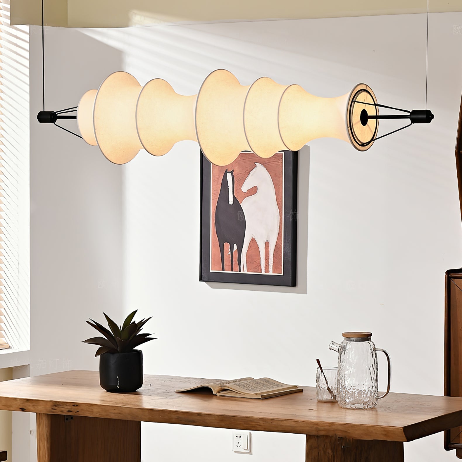 Avlorisra Kunst Eleganz Seide Pendelleuchte-Letslighting