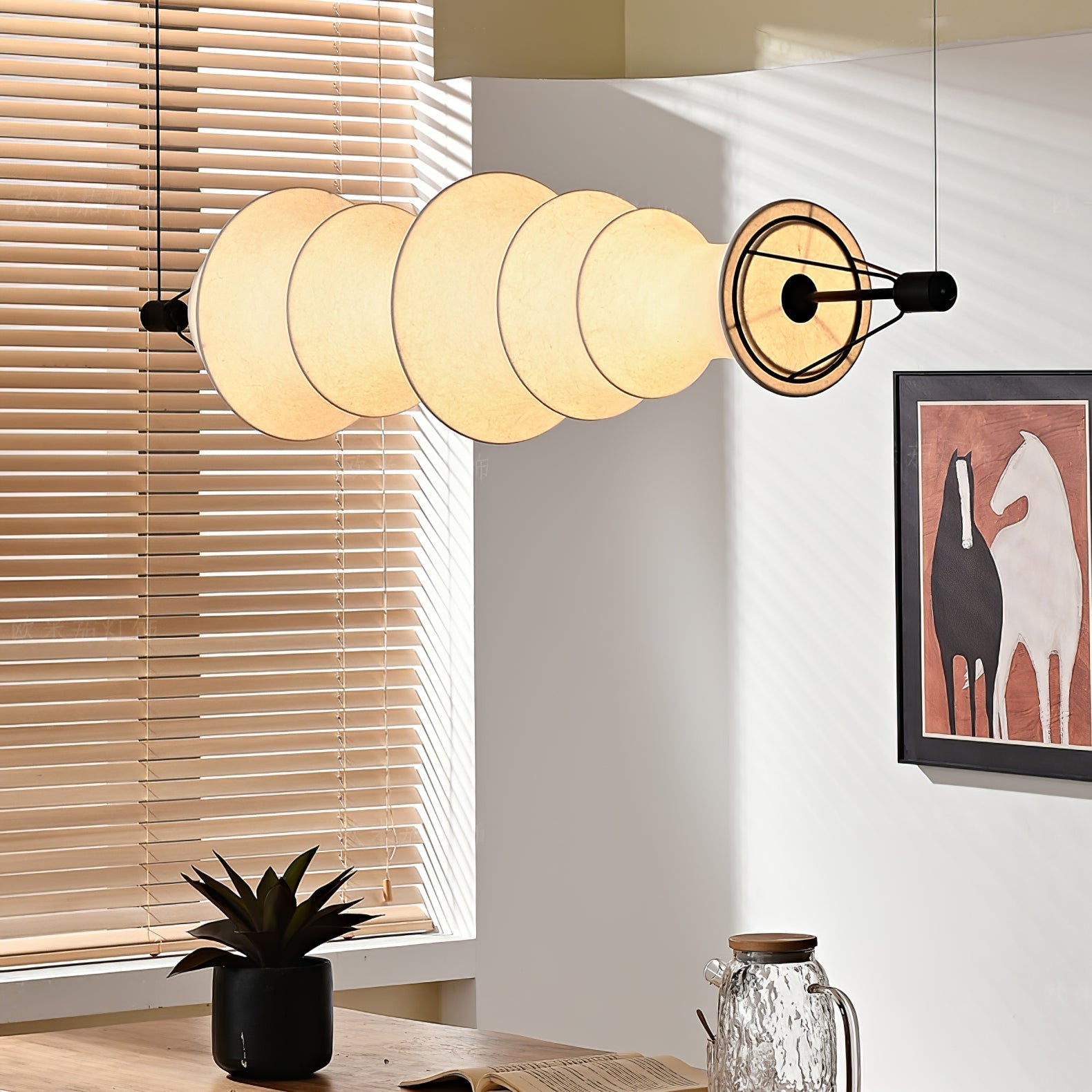 Avlorisra Kunst Eleganz Seide Pendelleuchte-Letslighting