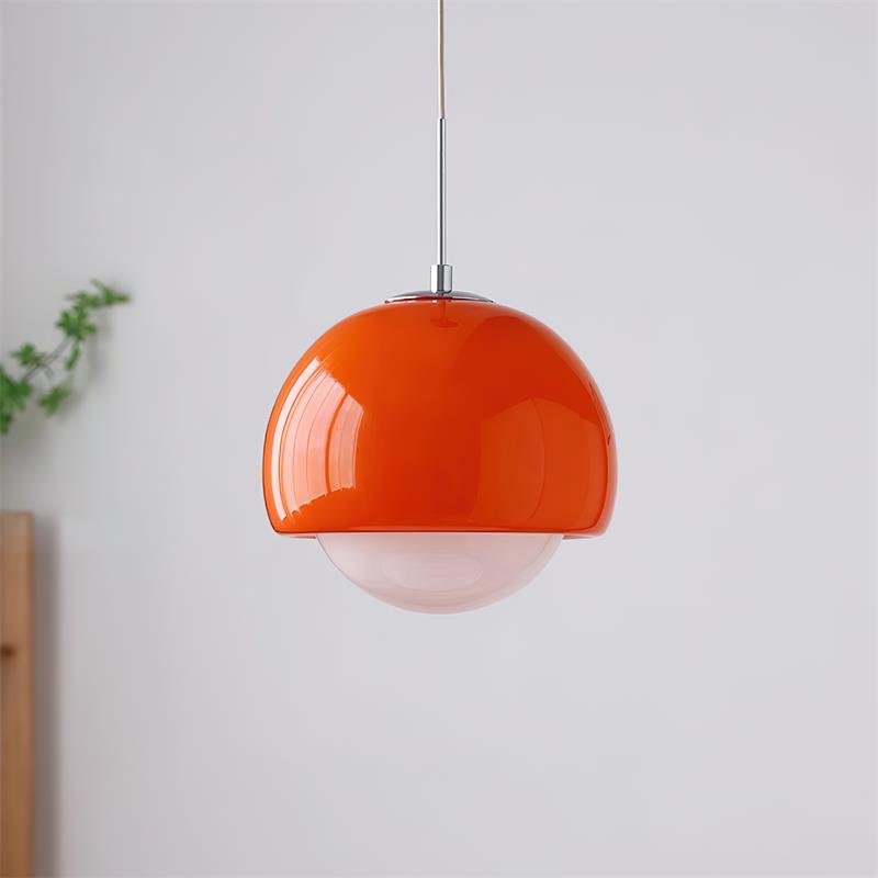 Pendelleuchte Glas Kugel Retro Modern Bunt Sanfte-Letslighting