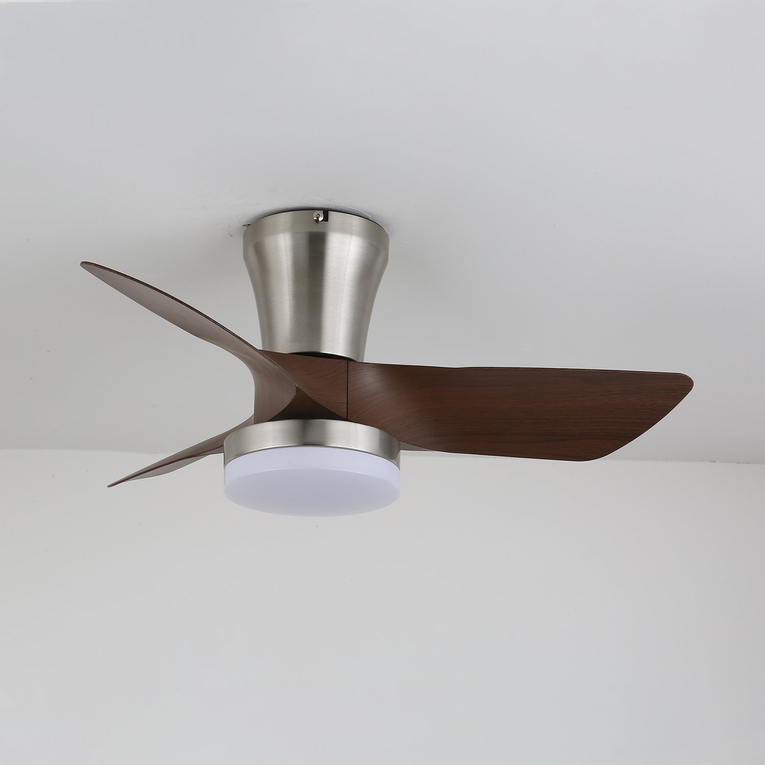 Trivon Moderner Deckenventilator aus Holz mit Fernbedienung