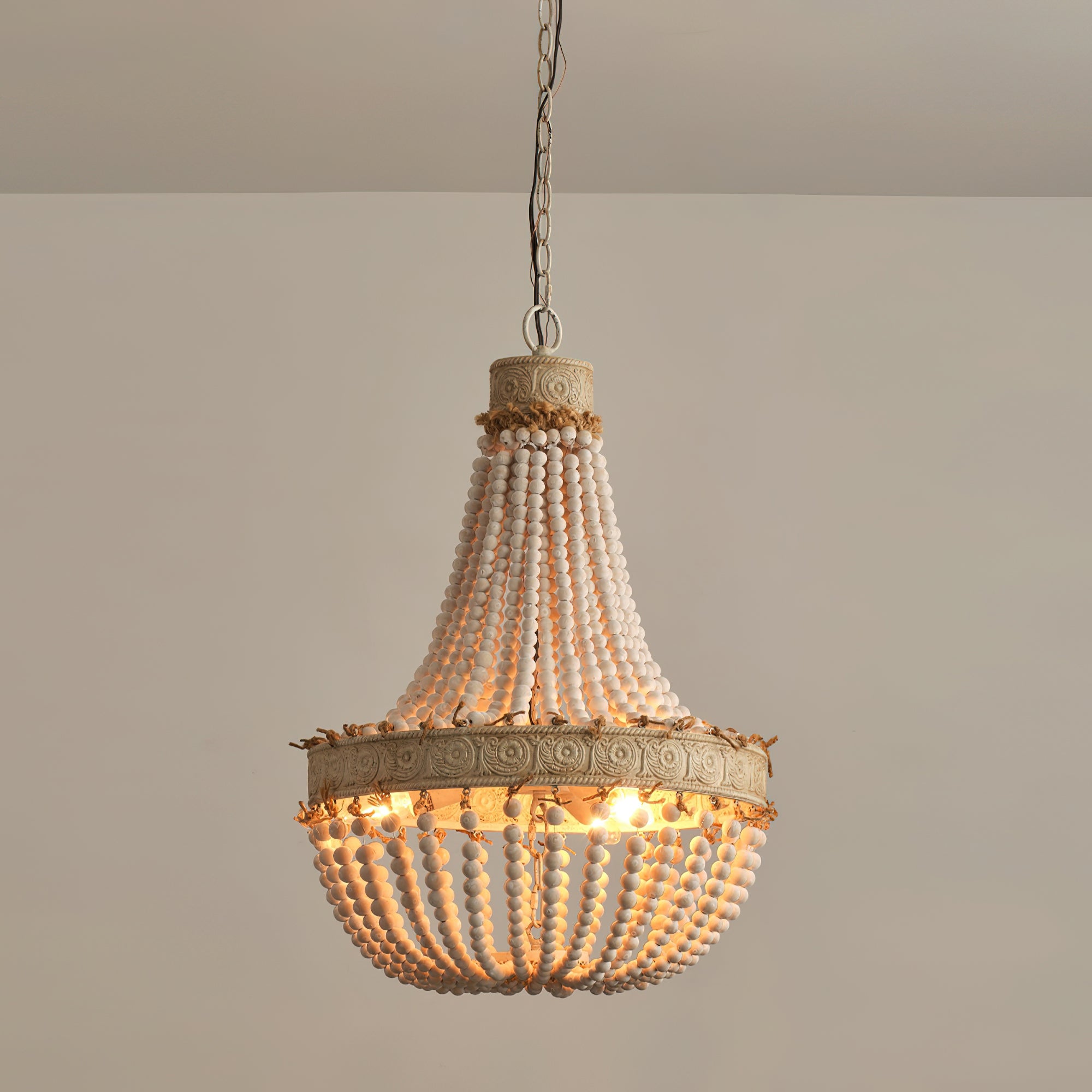 Ulvararis Postmodern Luxus Perlen Holz Kronleuchter-Letslighting