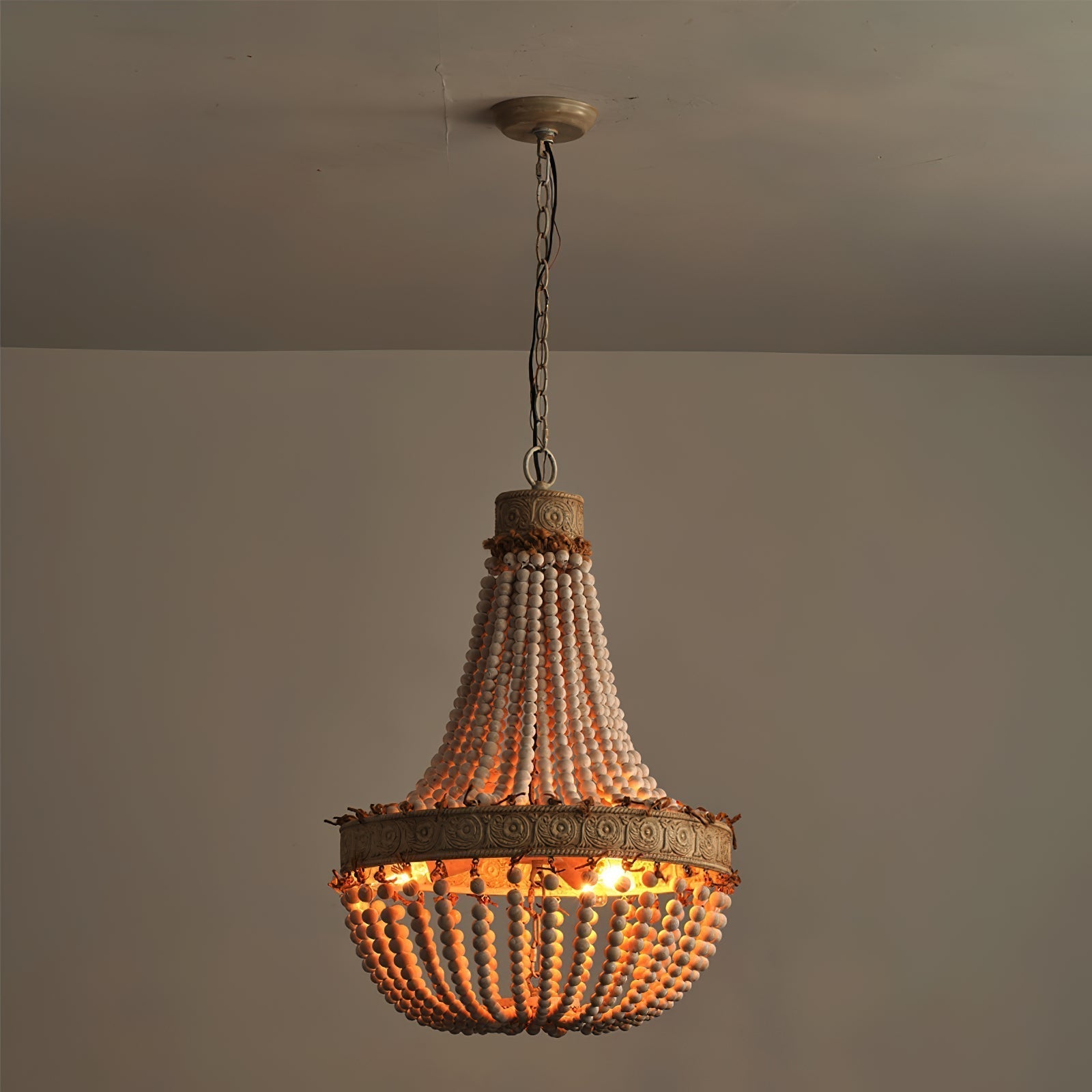 Ulvararis Postmodern Luxus Perlen Holz Kronleuchter-Letslighting