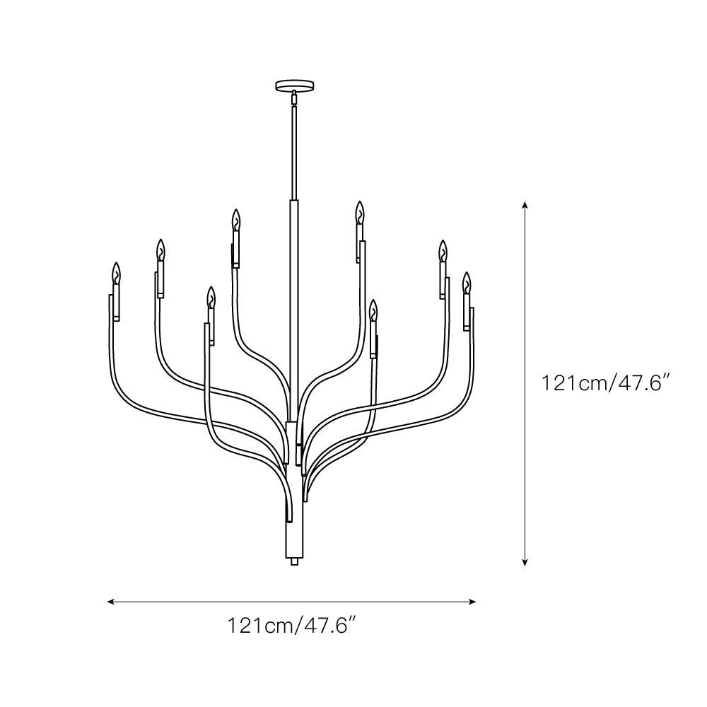 Acariel Vintage Industrial Metal Chandelier - Letslighting