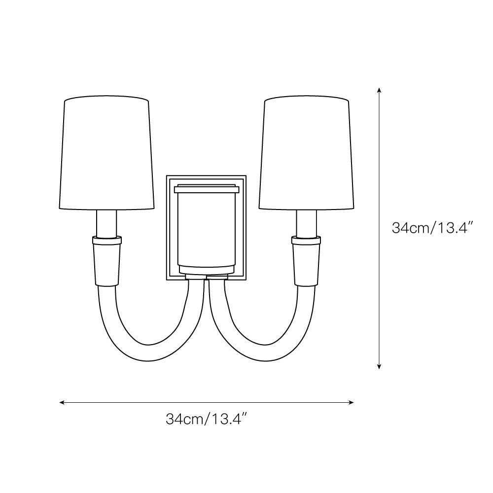 Etalarae Kristall Stoff Modern Minimalistisch Wandleuchte-Letslighting