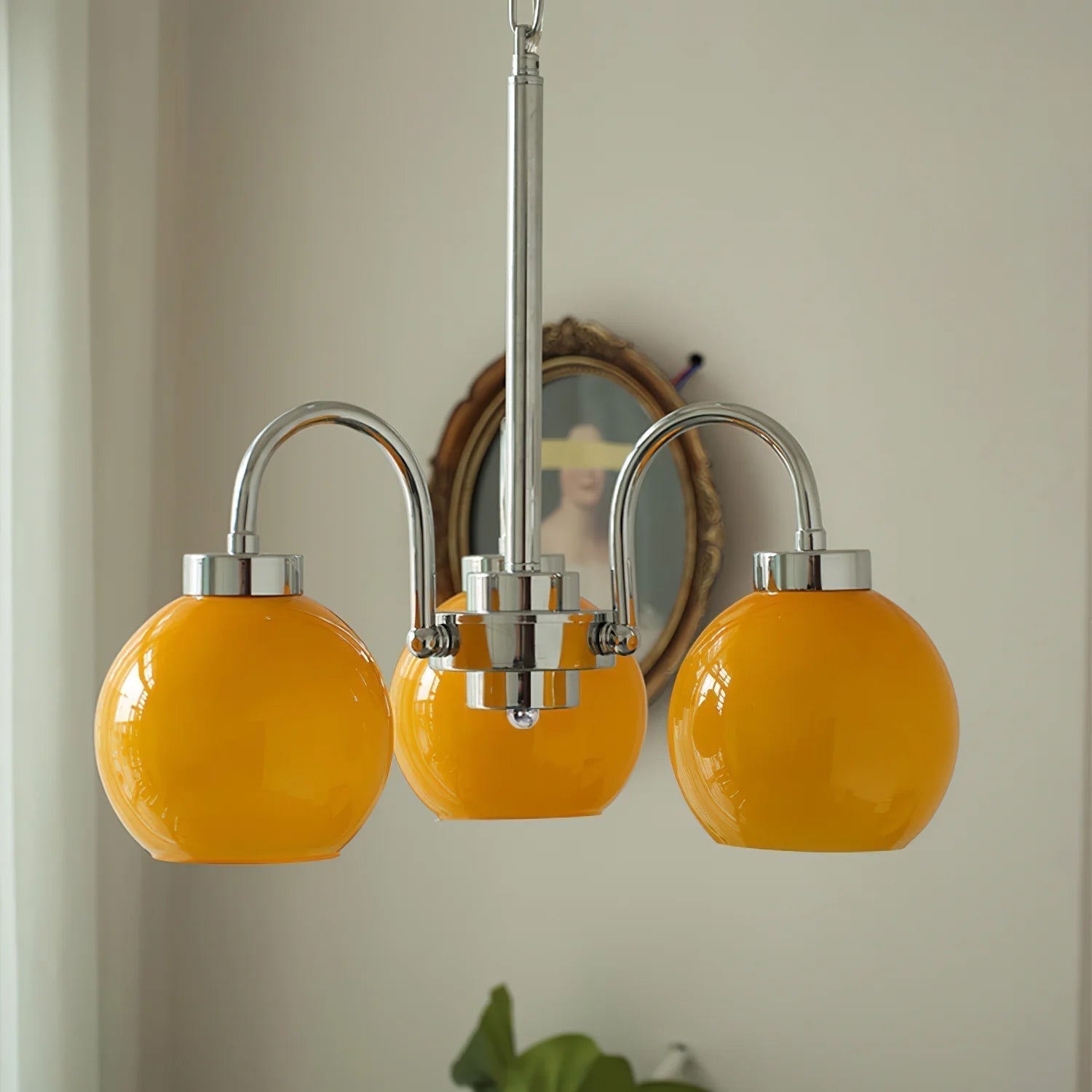 Lustra Kronleuchter Gelbe Glaskugeln-Letslighting