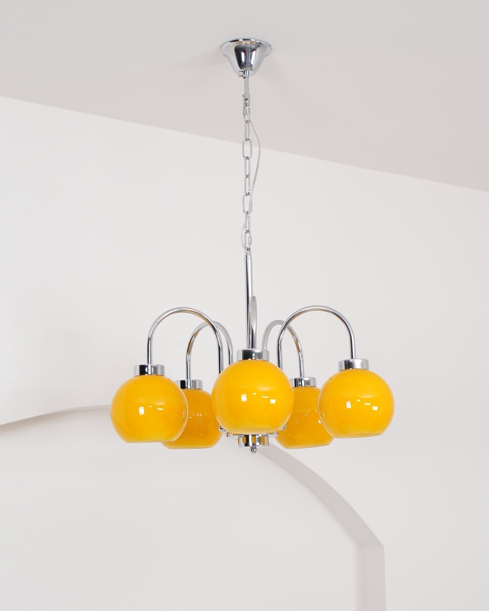 Lustra Kronleuchter Gelbe Glaskugeln-Letslighting