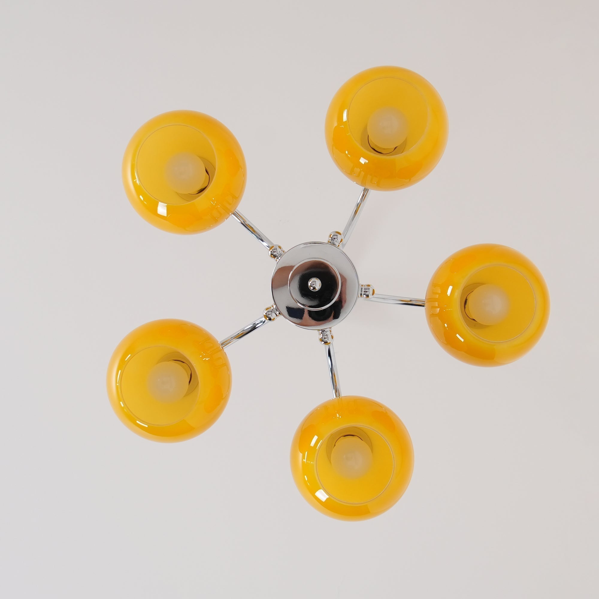 Lustra Kronleuchter Gelbe Glaskugeln-Letslighting