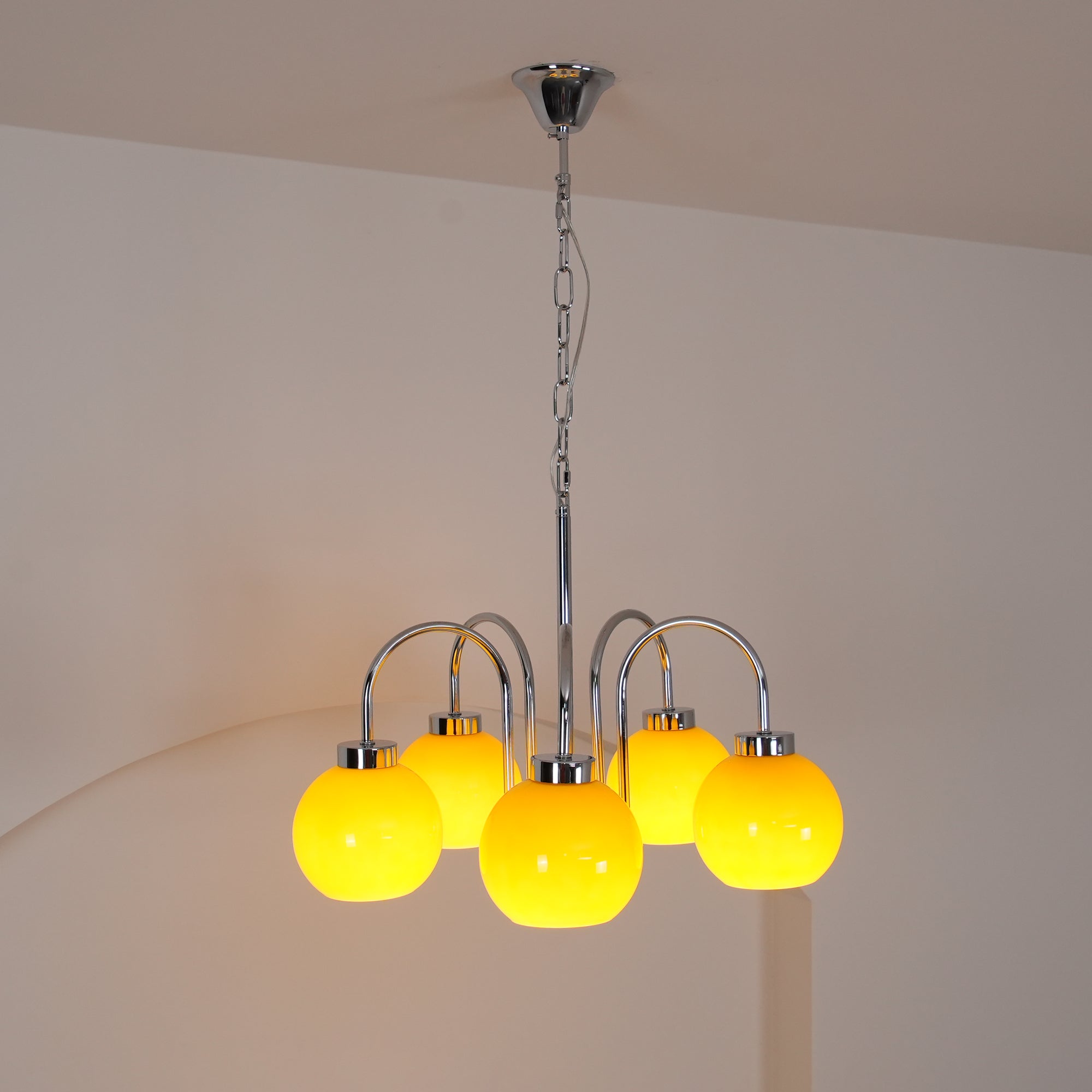 Lustra Kronleuchter Gelbe Glaskugeln-Letslighting