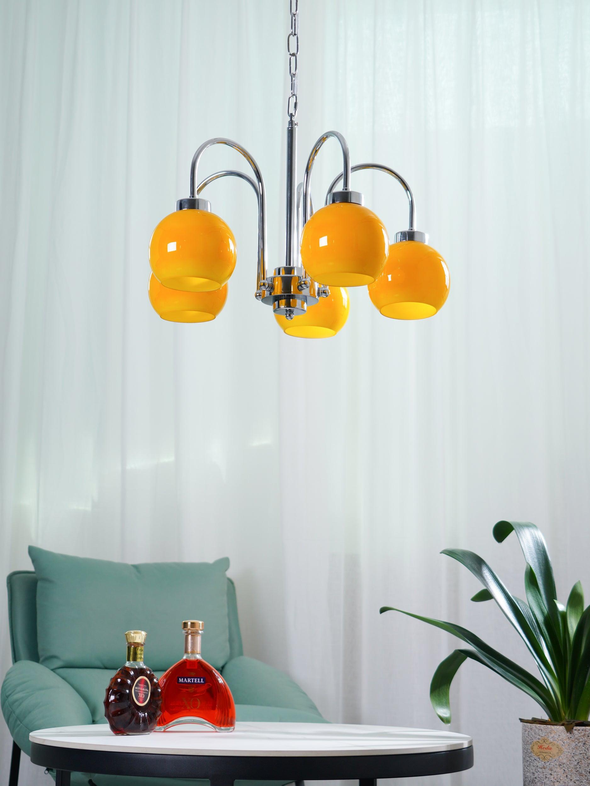 Lustra Kronleuchter Gelbe Glaskugeln-Letslighting
