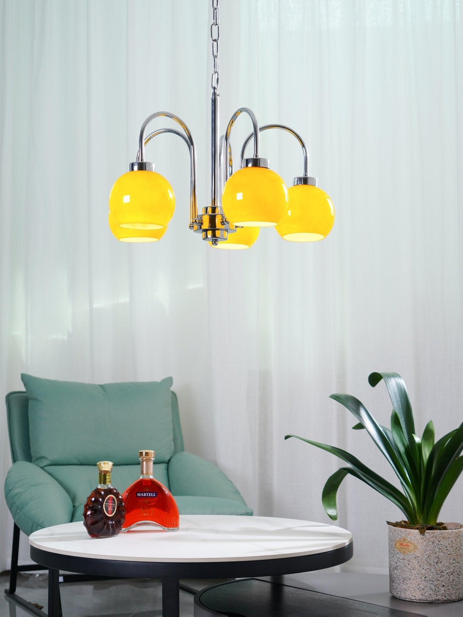 Lustra Kronleuchter Gelbe Glaskugeln-Letslighting
