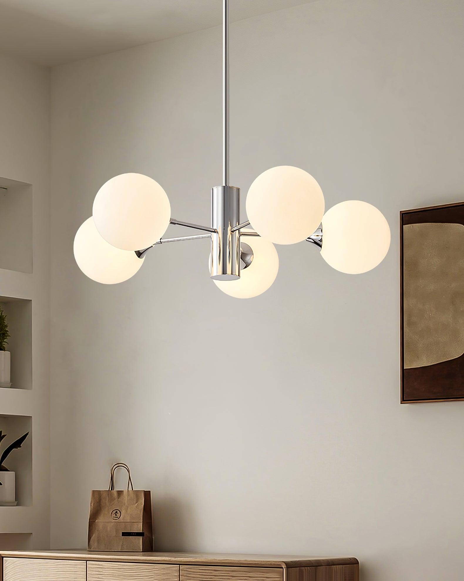 Lustra Kronleuchter Chrom Glaskugel-Letslighting