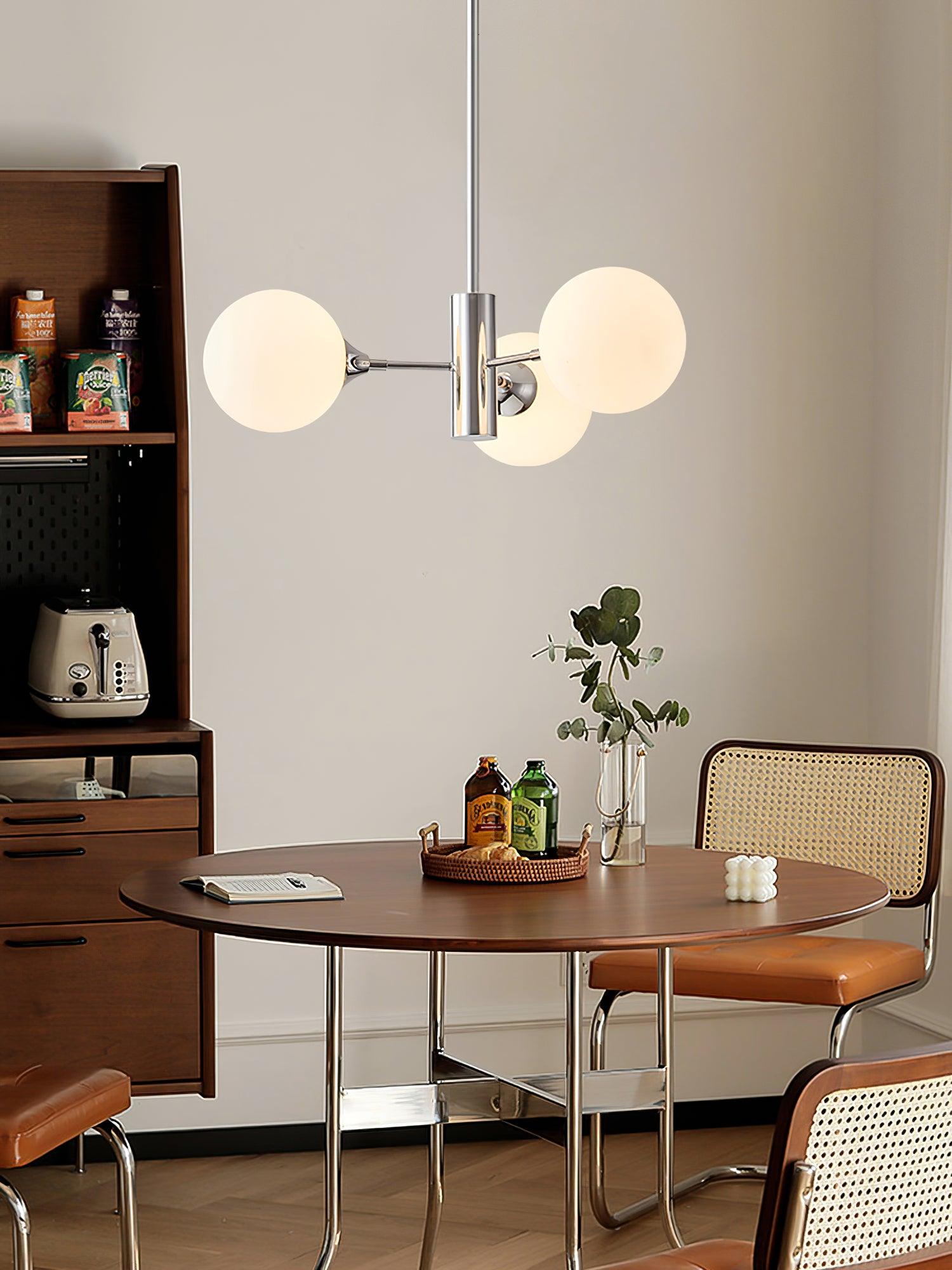 Lustra Kronleuchter Chrom Glaskugel-Letslighting