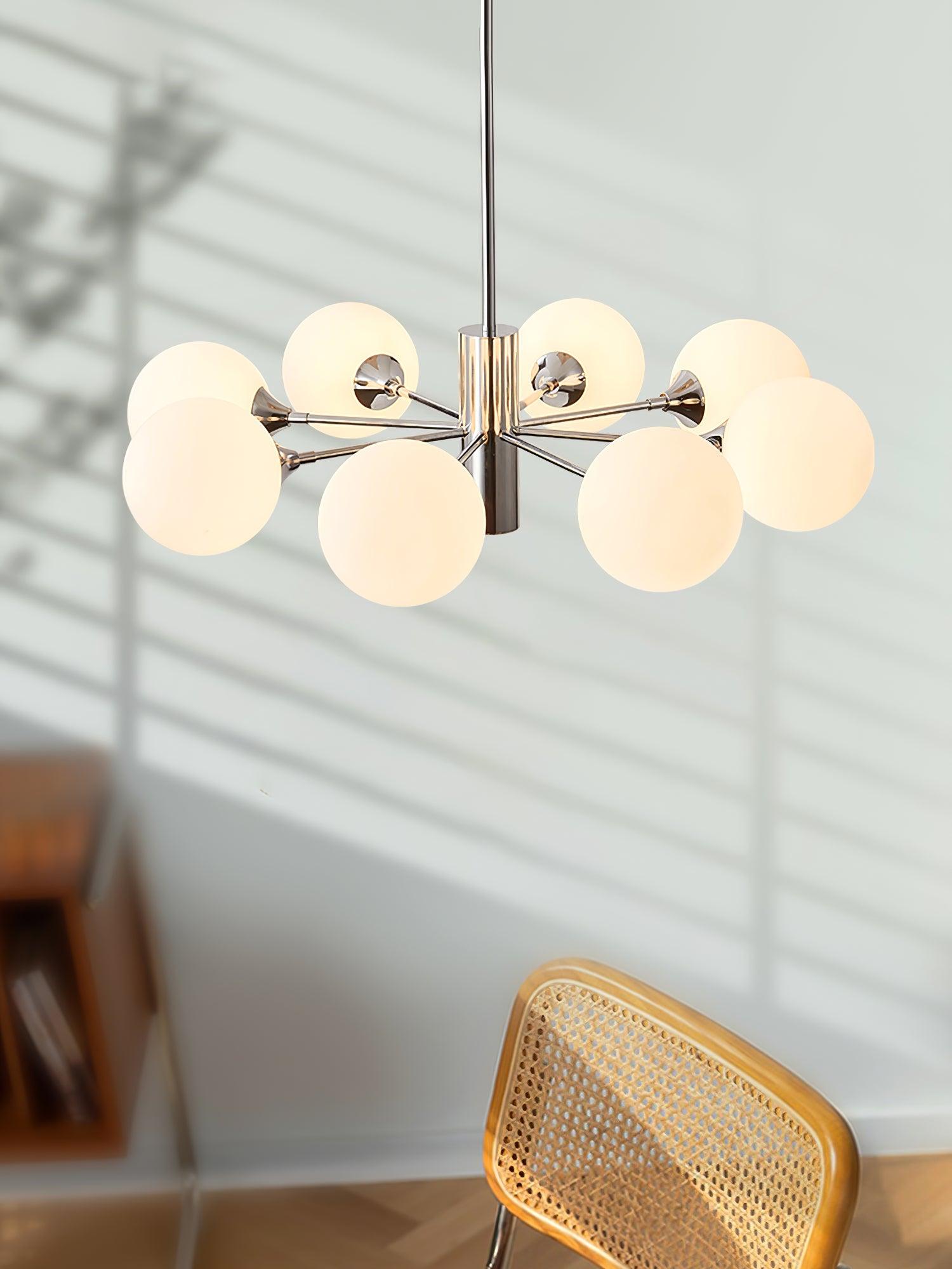 Lustra Kronleuchter Chrom Glaskugel-Letslighting