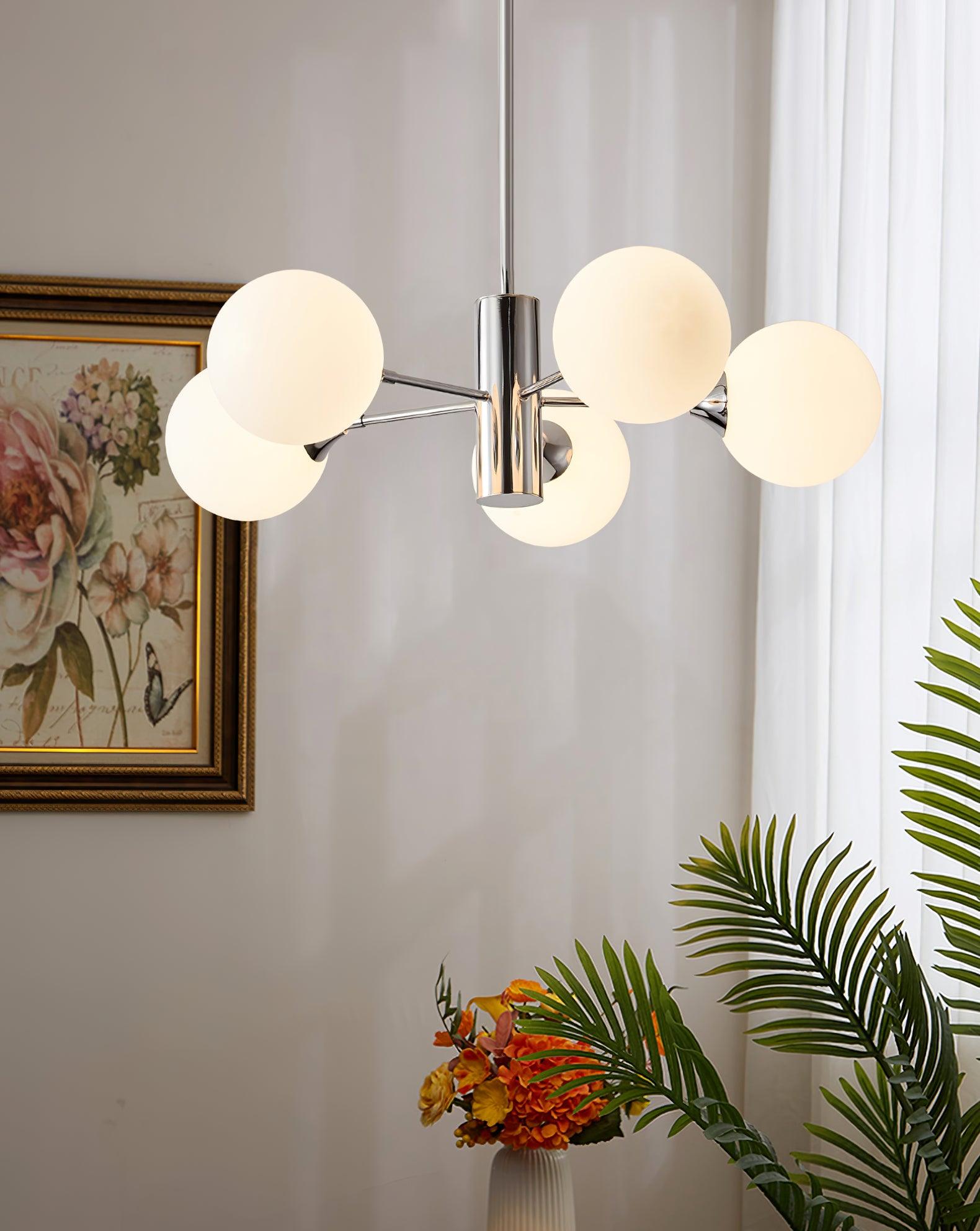 Lustra Kronleuchter Chrom Glaskugel-Letslighting