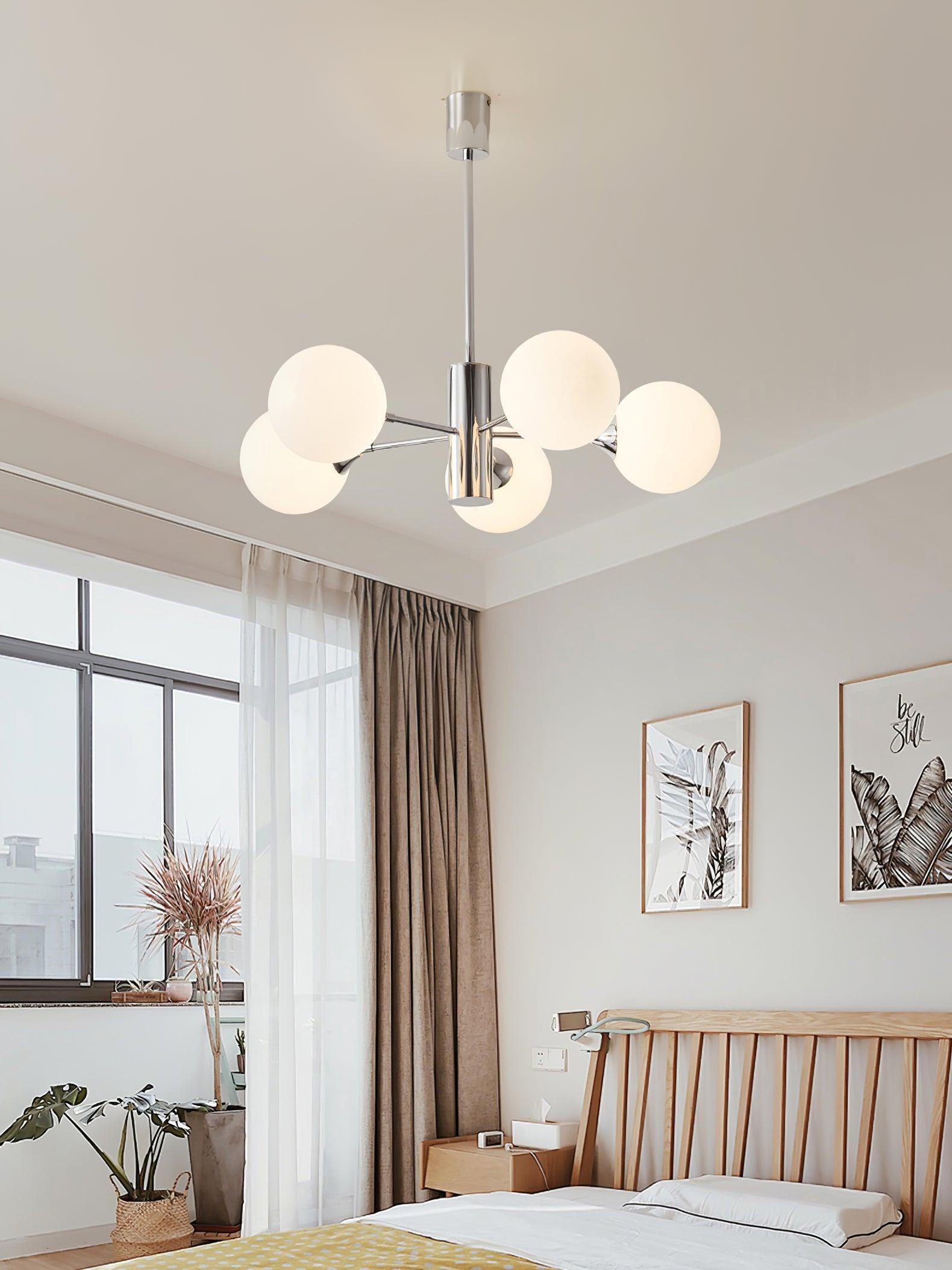 Lustra Kronleuchter Chrom Glaskugel-Letslighting