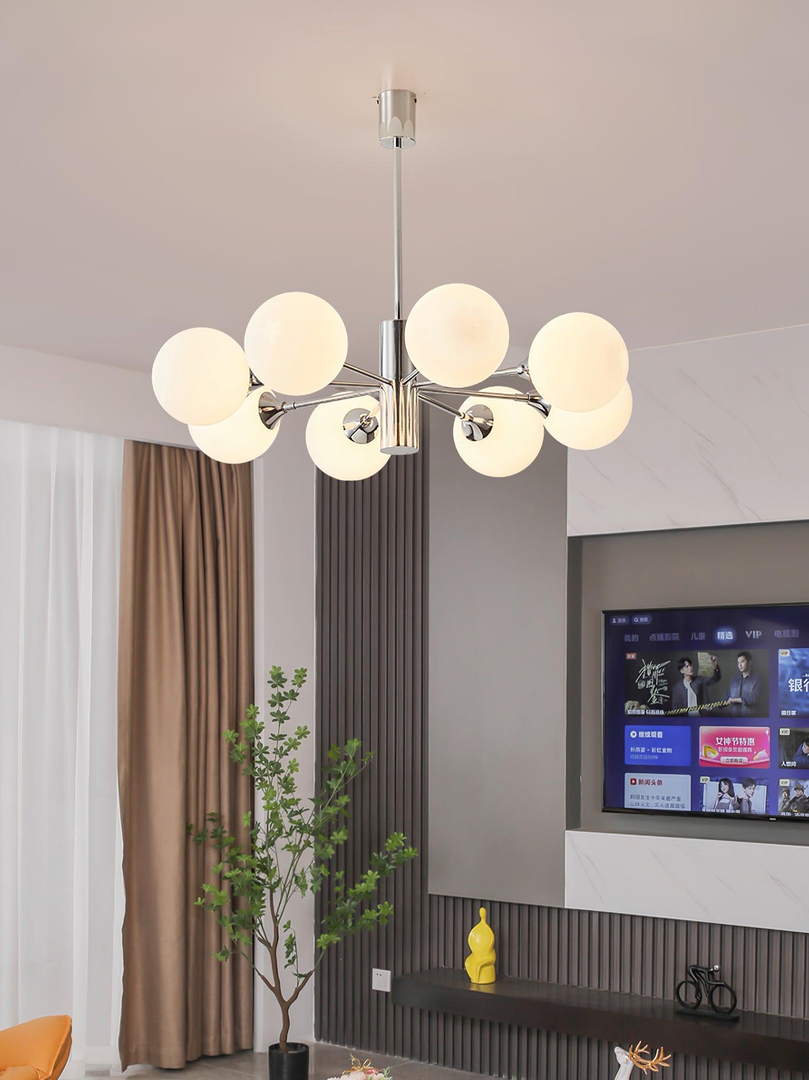 Lustra Kronleuchter Chrom Glaskugel-Letslighting