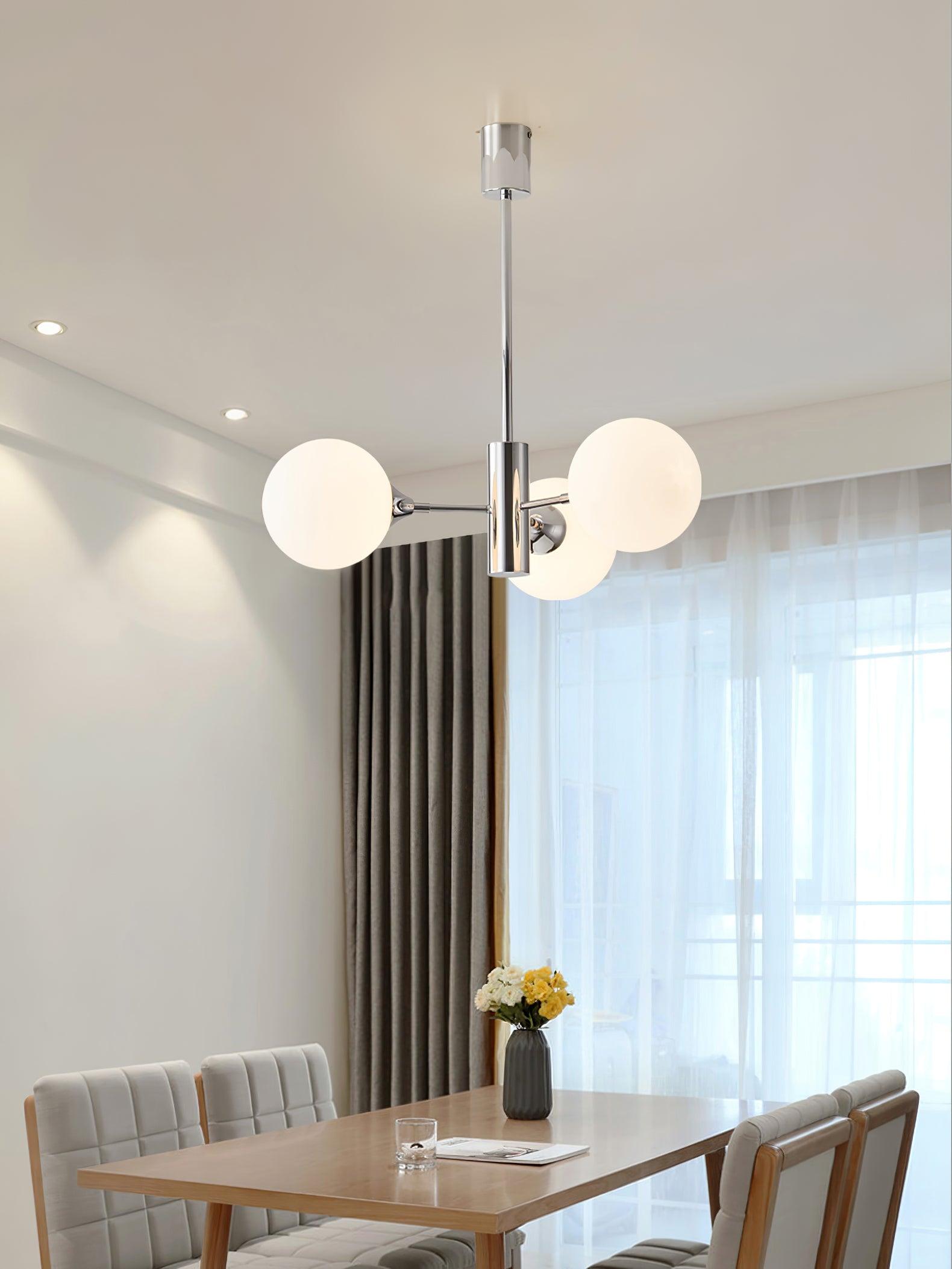 Lustra Kronleuchter Chrom Glaskugel-Letslighting